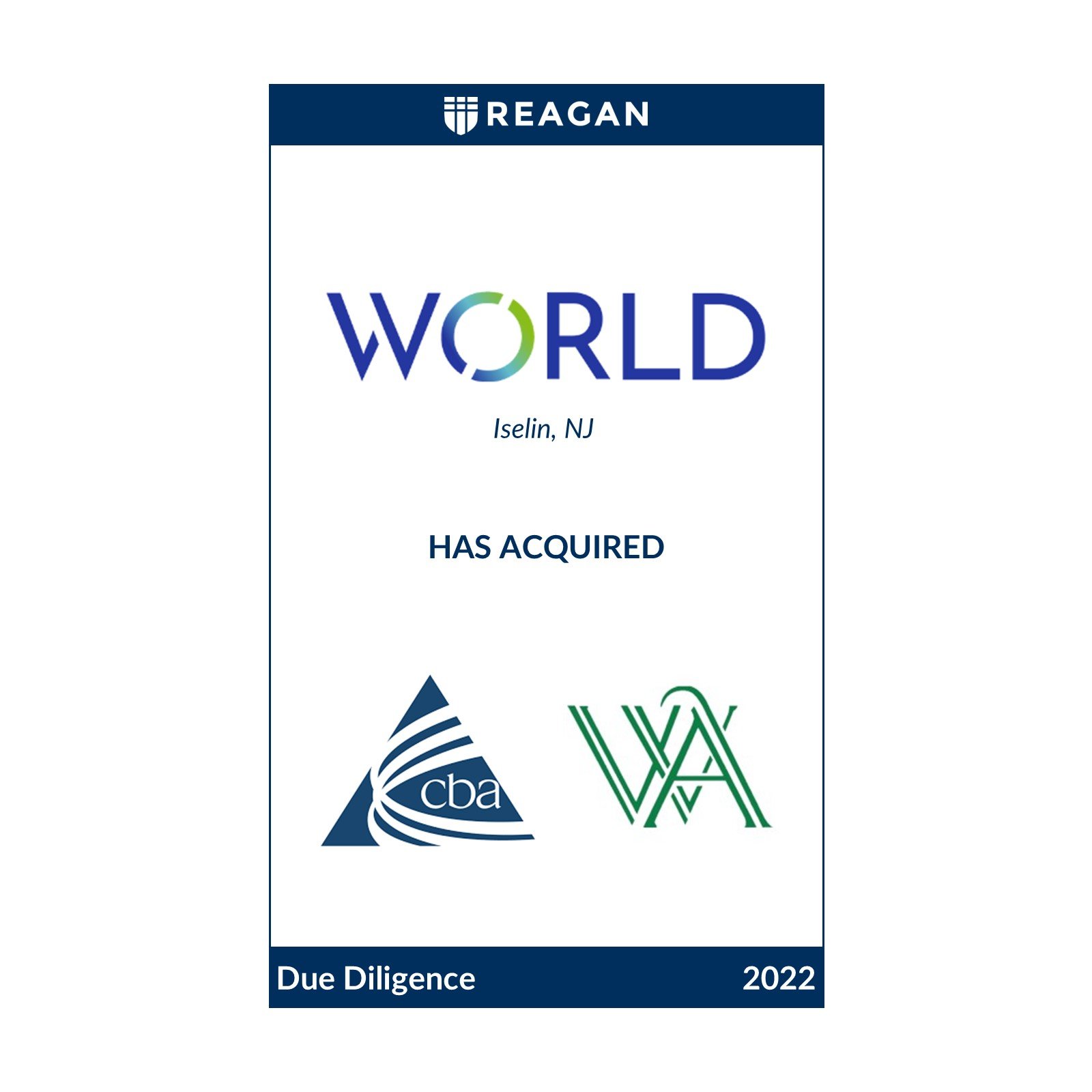 World Insurance Associates Has Acquired Corporate Benefits Alliance, Inc. and Wealth Advisory Group, Inc. 