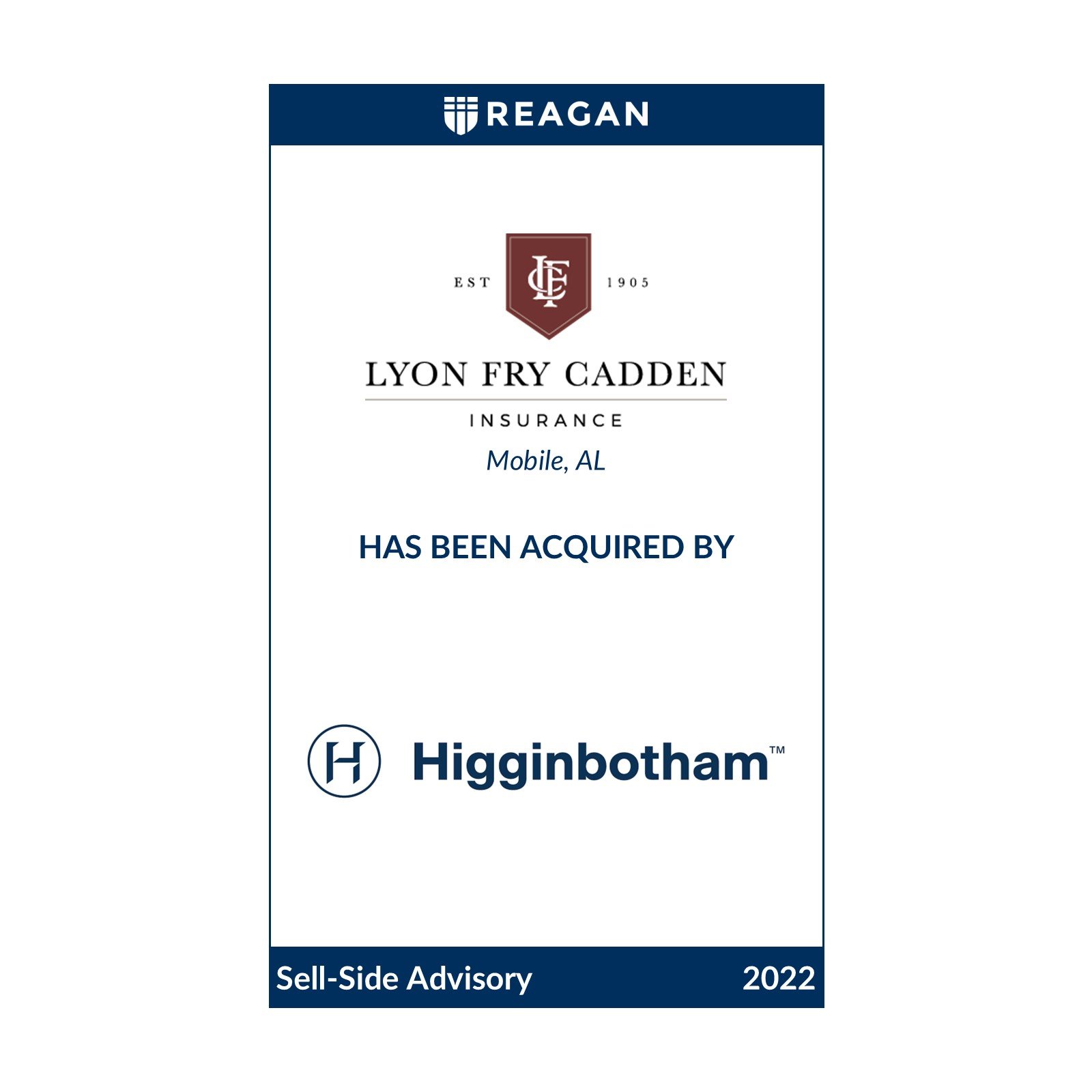Lyon Fry Cadden Insurance Has Been Acquired by Higginbotham
