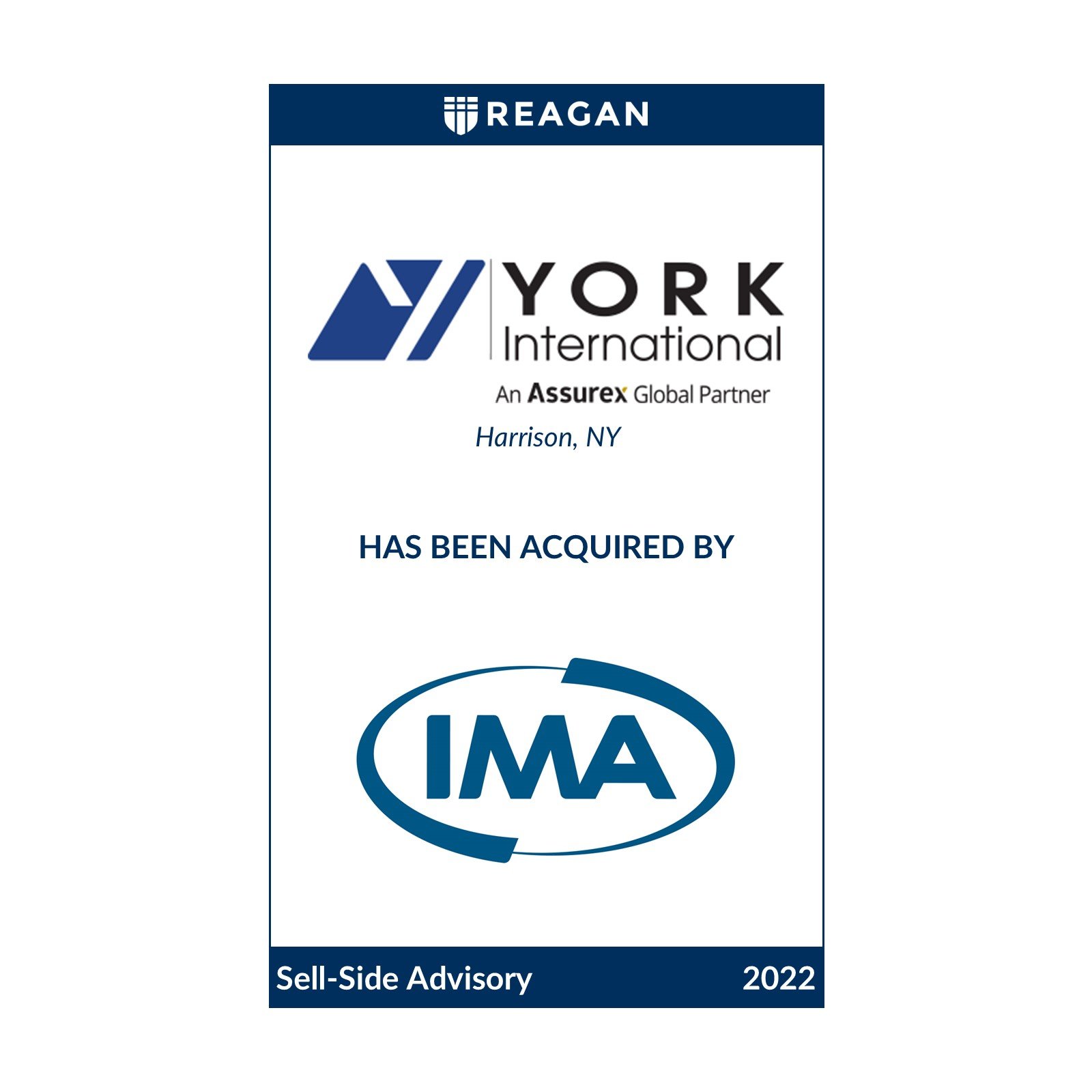 York International Has Been Acquired by IMA Financial Group