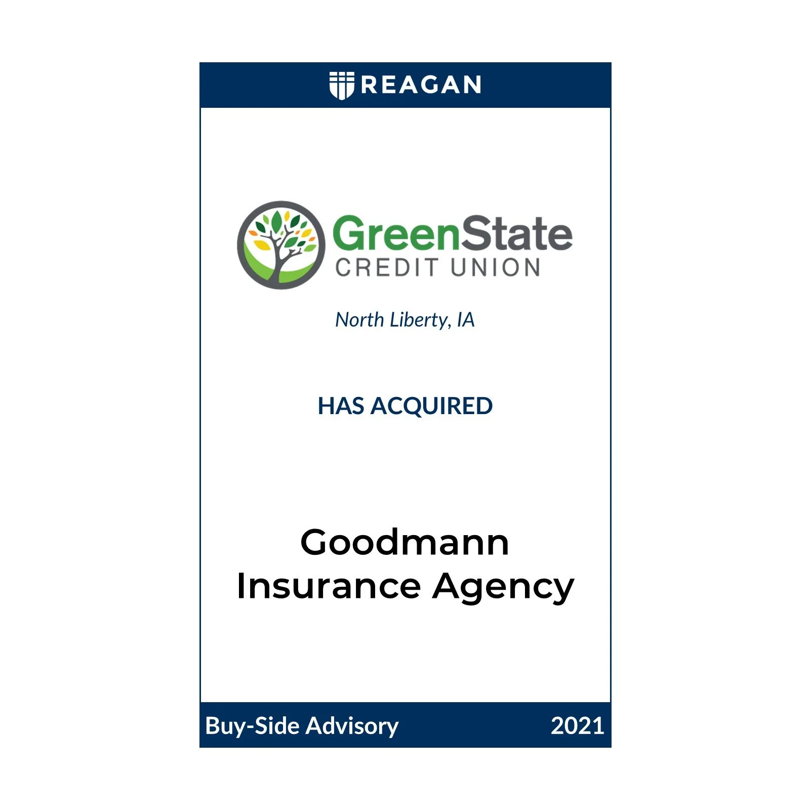 GreenState Credit Union Has Acquired Goodman Insurance Agency