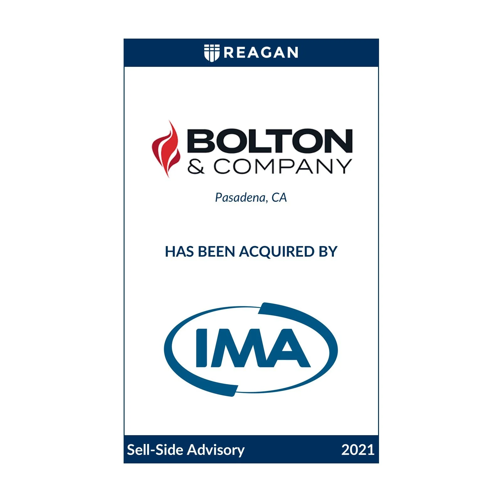 Bolton &amp; Company Has Been Acquired by IMA Financial Group