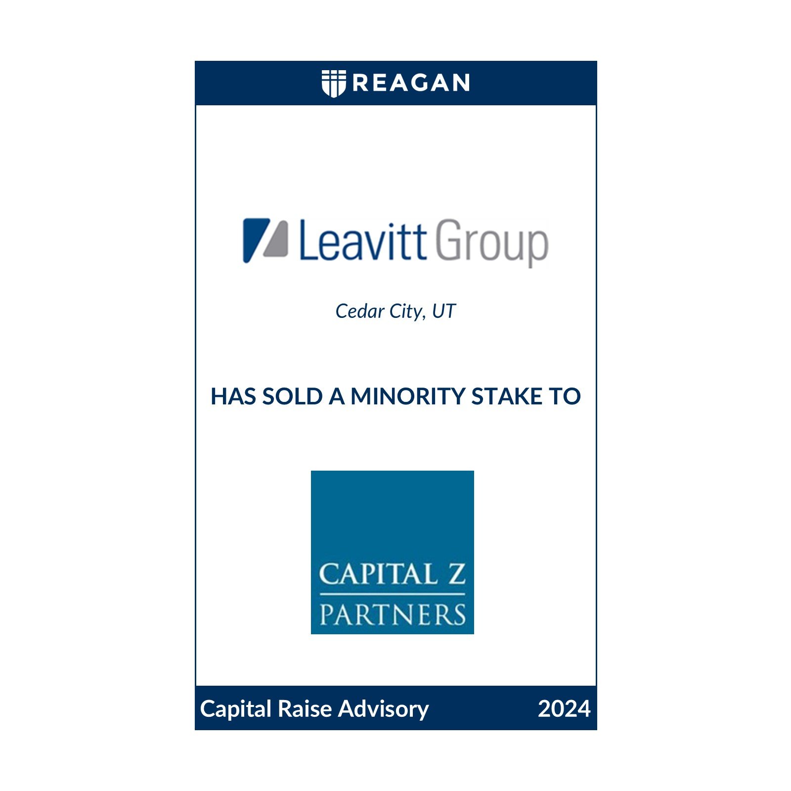 Leavitt Group Has Sold a Minority Stake to Capital Z Partners