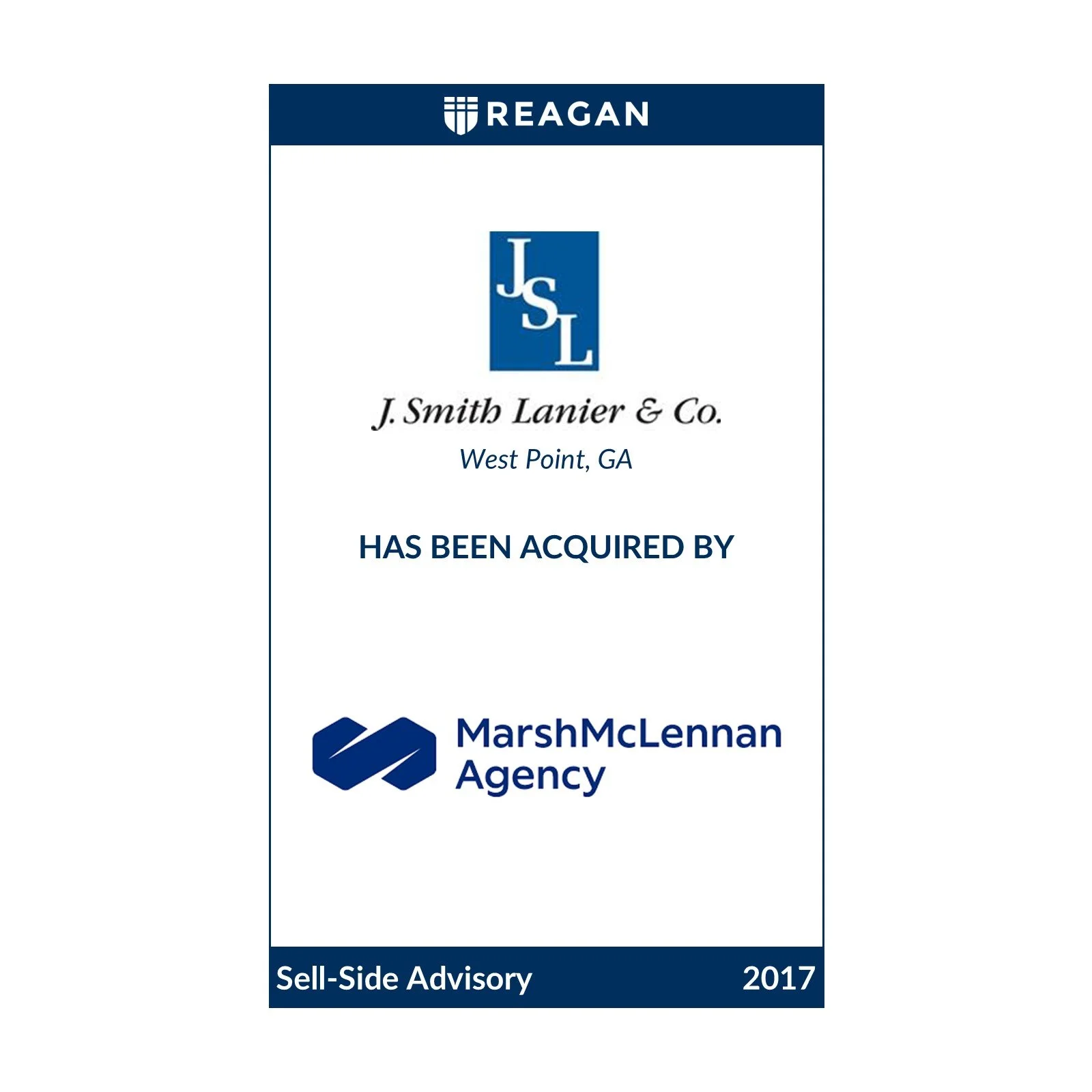 J. Smith Lanier &amp; Co. Has Been Acquired by Marsh McLennan Agency