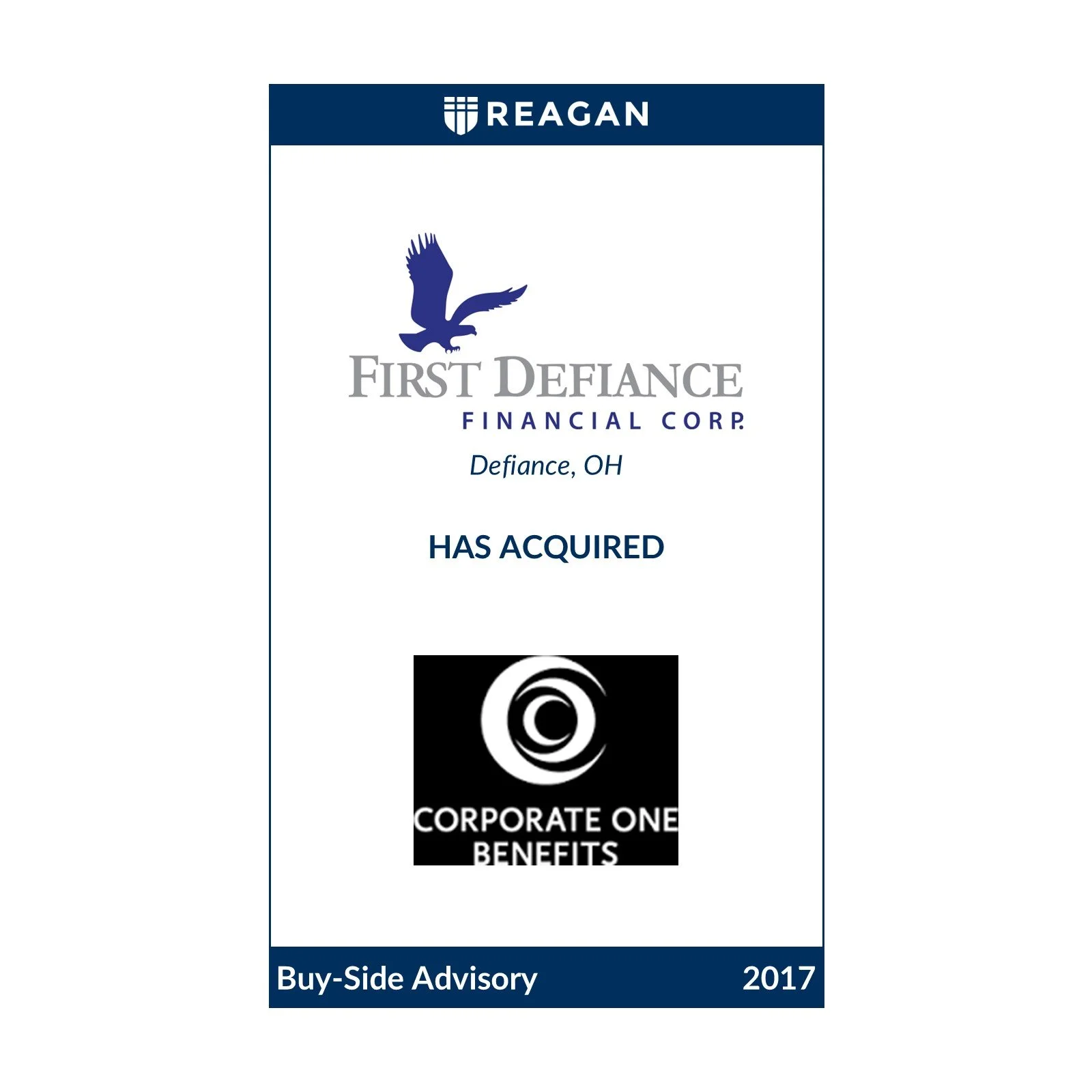 First Defiance Financial Corp Has Acquired Corporate One Benefits