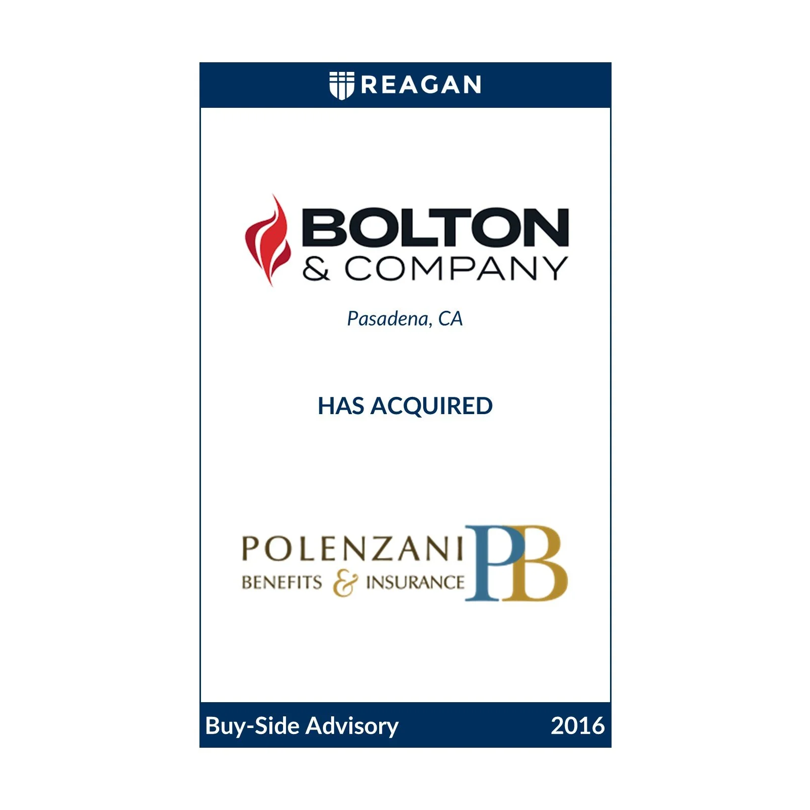 Bolton &amp; Company Has Acquired Polenzani Benefits &amp; Insurance