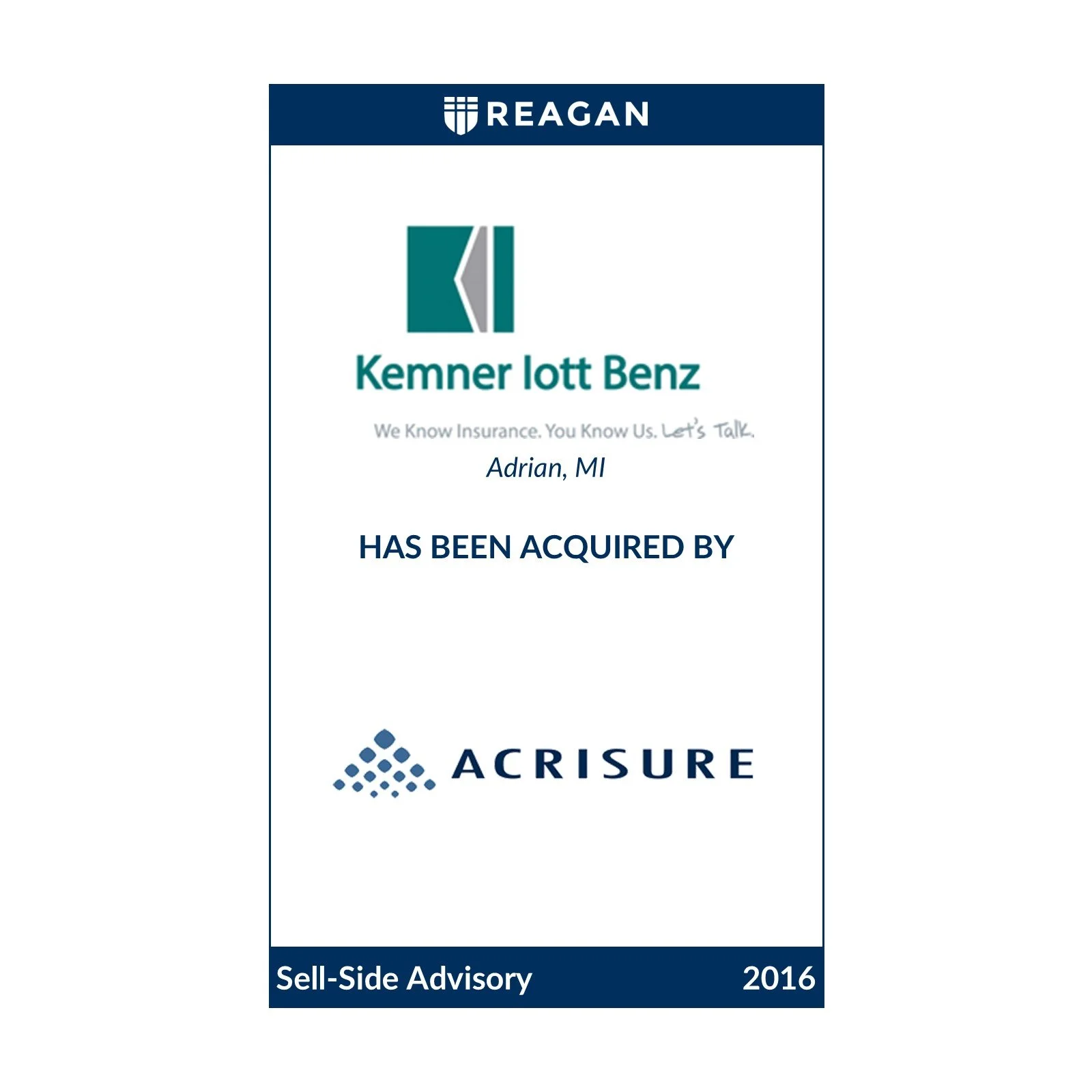 Kemner Iott Benz Has Been Acquired by Acrisure