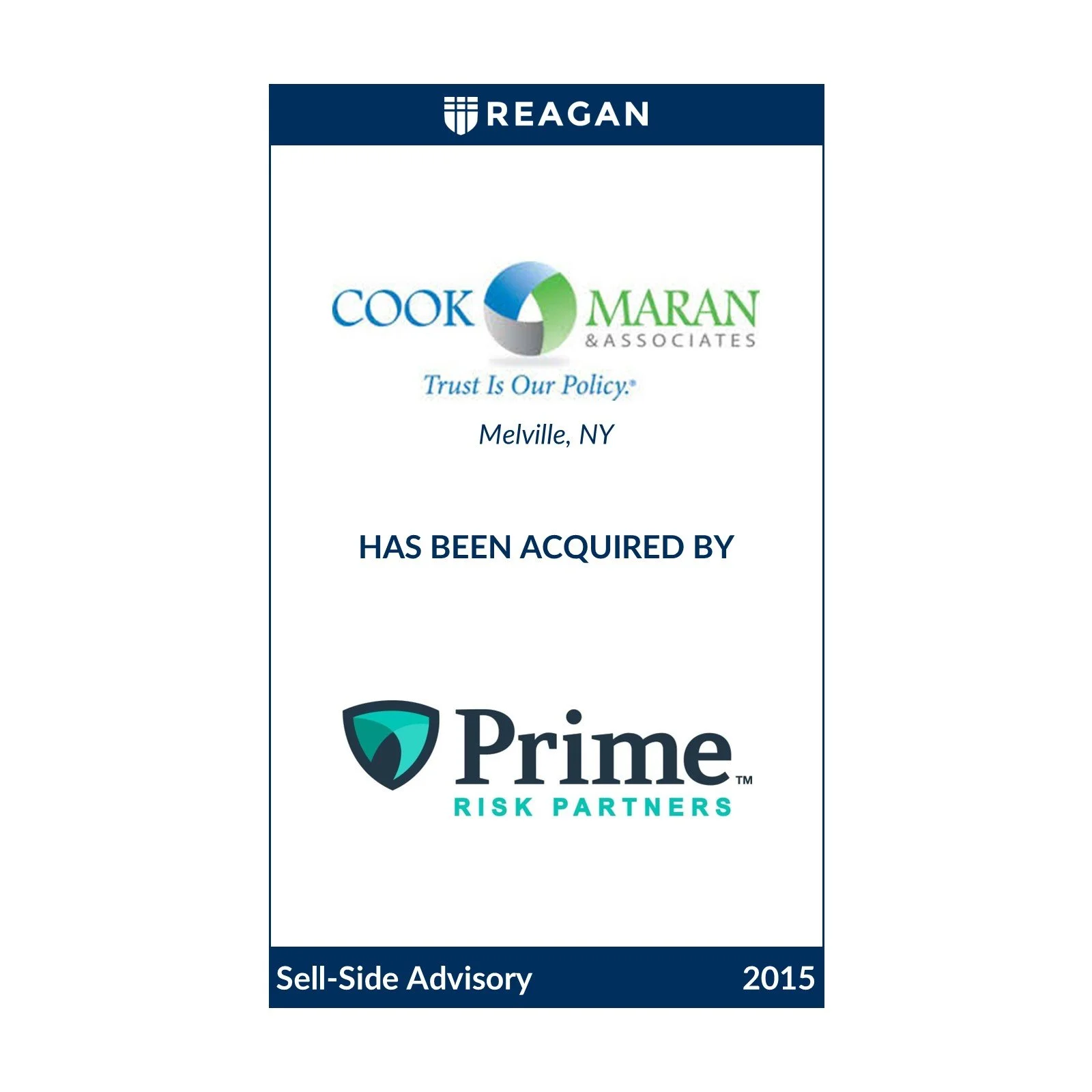 Cook Maran &amp; Associates Has Been Acquired by Prime Risk Partners