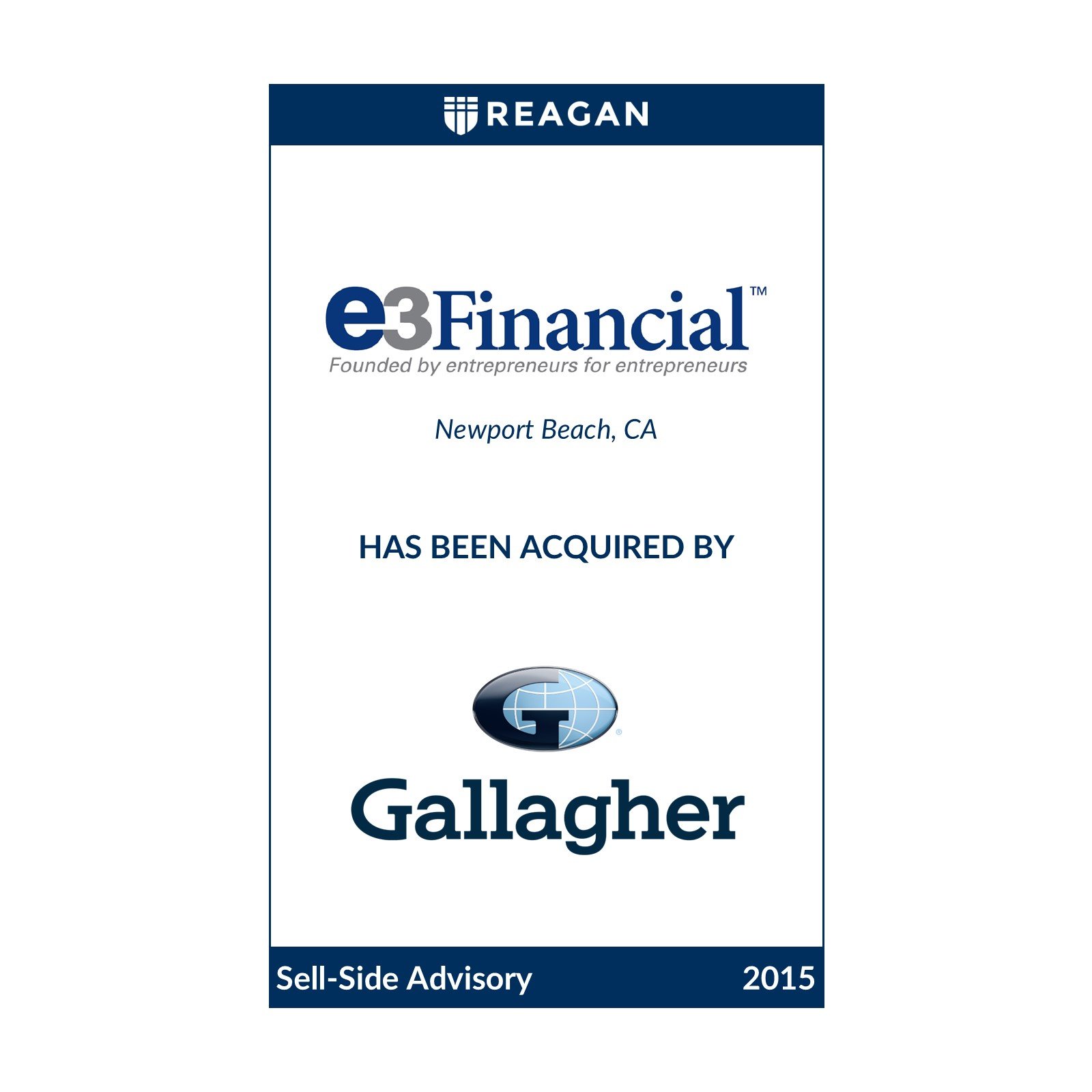 e3 Financial Has Been Acquired by Arthur J. Gallagher &amp; Co.