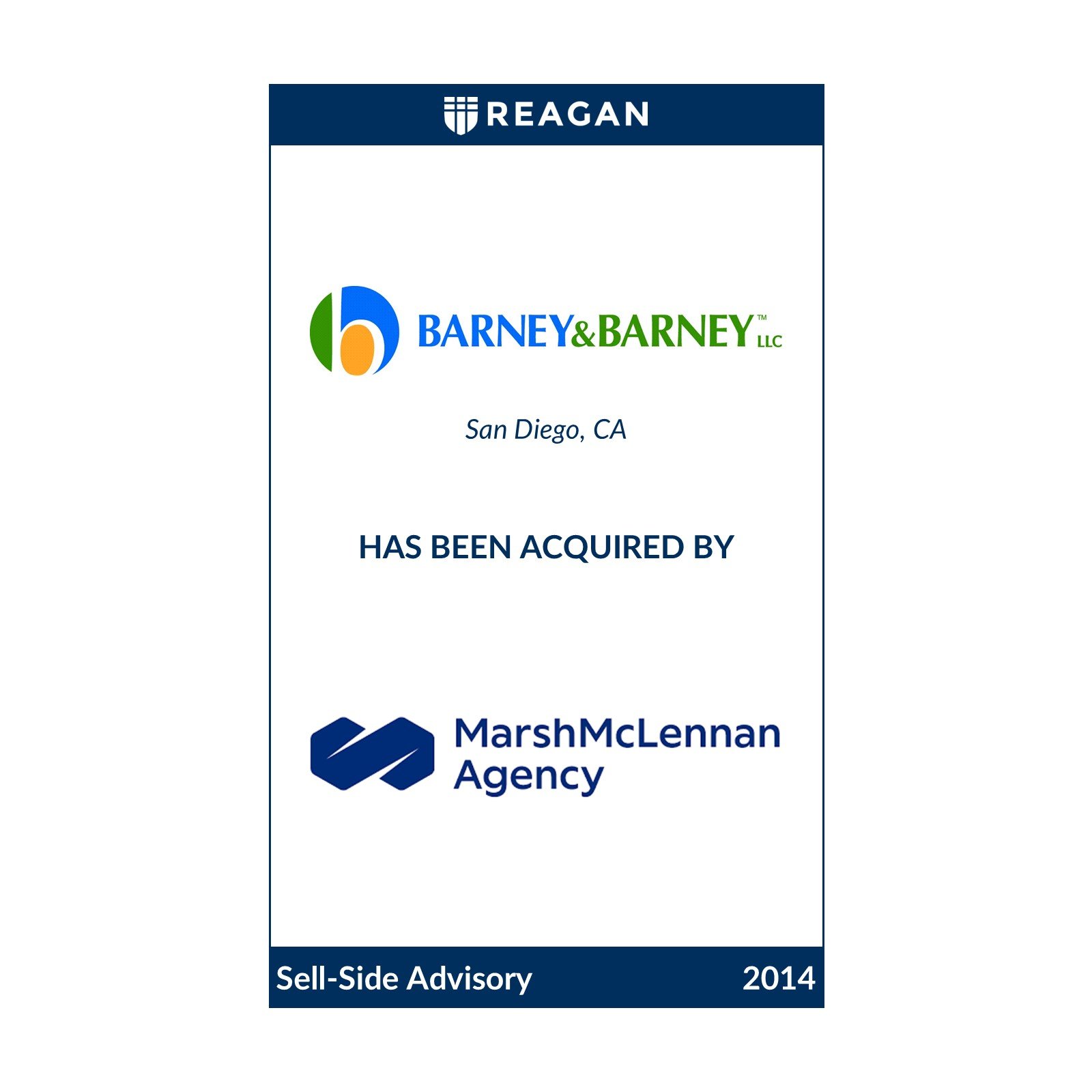 Barney &amp; Barney Has Been Acquired by Marsh McLennan Agency
