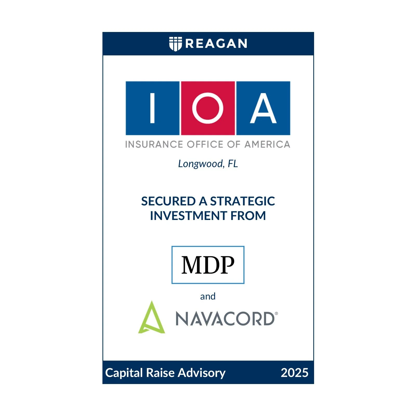 Insurance Office of America Has Secured a Strategic Investment from MDP and Navacord