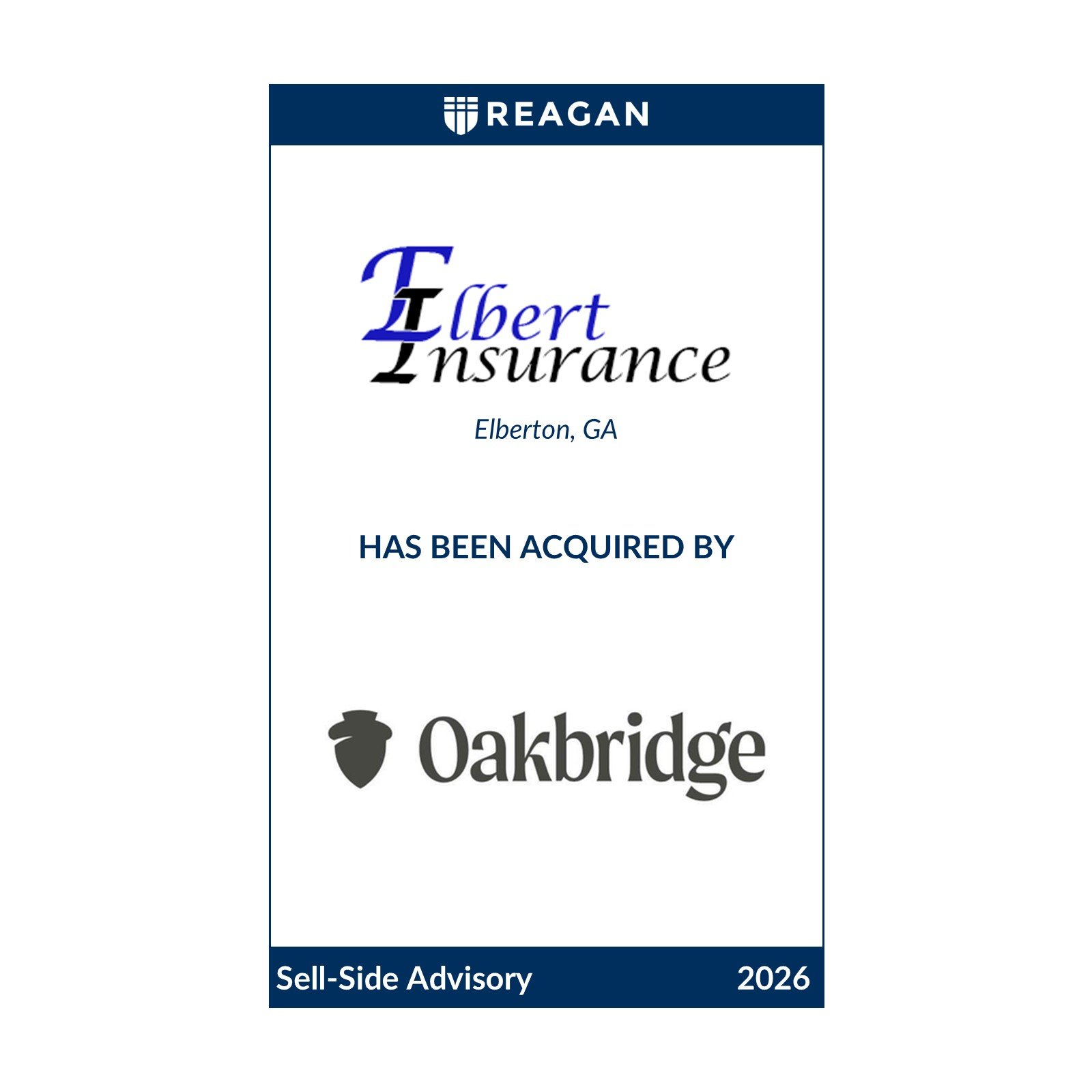Elbert Insurance Has Been Acquired by Oakbridge