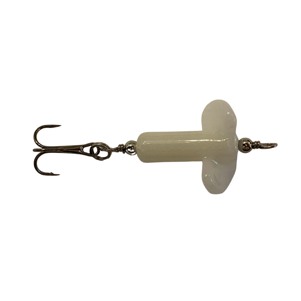 SPIN STIX - MINI - WHITE / GLOW IN THE DARK GREEN