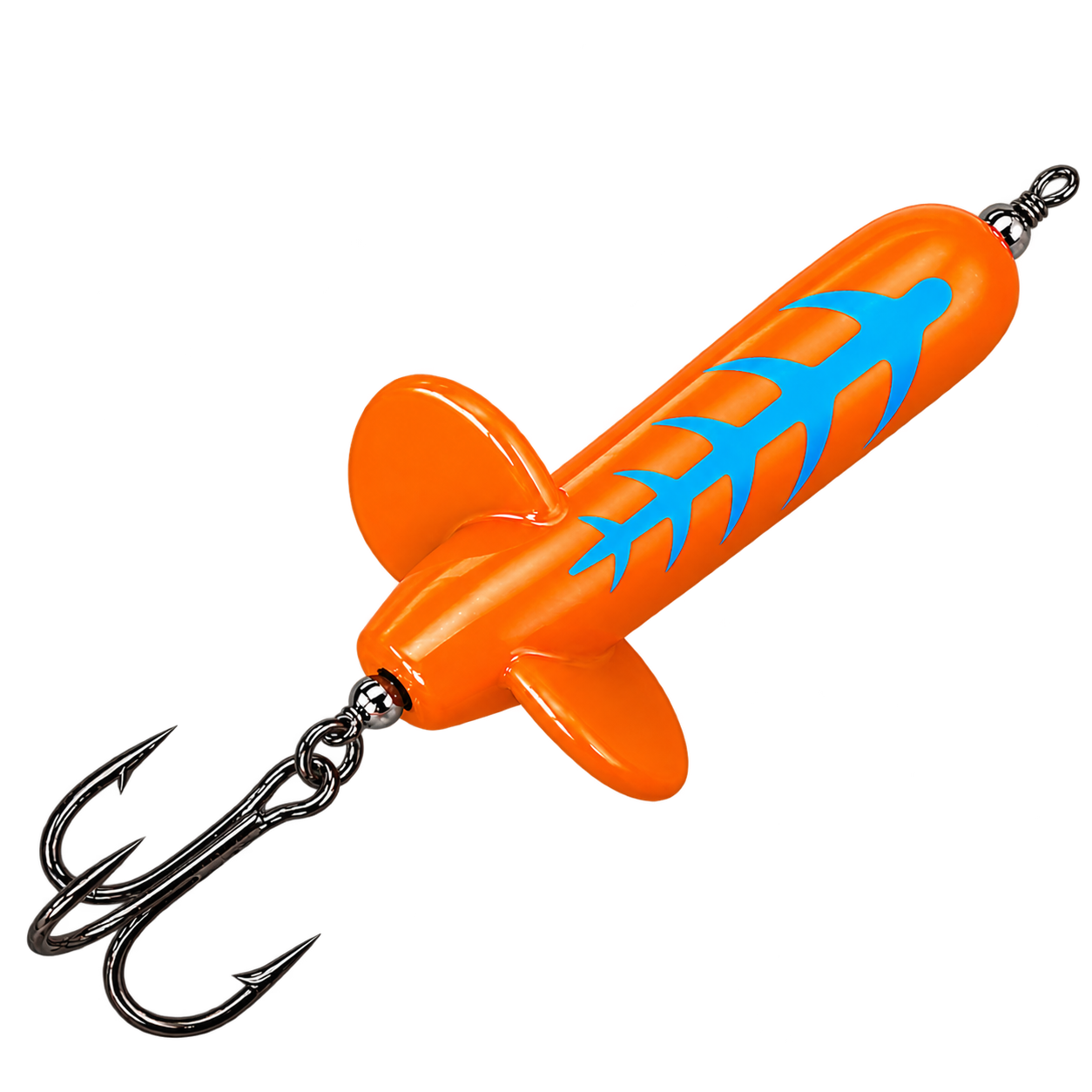 Glossy Orange Fishbone Fishing Lure (1).png