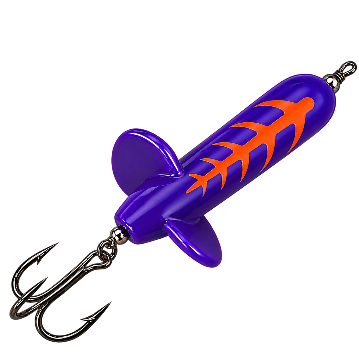 Glossy Purple Orange-Stripe Fishing Lure.png