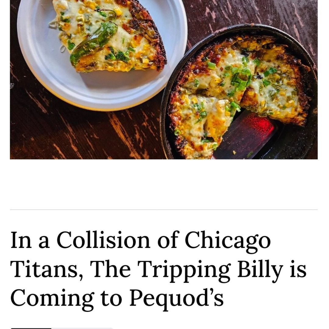 What a surreal headline 😲

Thanks @pmqpizzamag 🫡

Tripping Billy &times; @pequodspizza coming THIS Thursday!