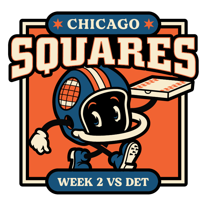 Chicago Squares Week 2: @chicagobears 🐻 at @detroitlionsnfl 🦁

Powered by @agoramarketchicago

The Bears travel to Detroit to take on the Lions today and this week's pizza inspired by motown staple, Coney Dog, made famous by spots like @americancon
