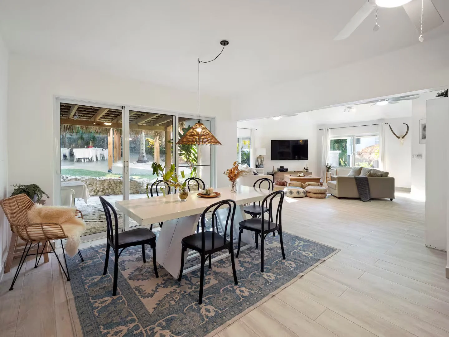 One of the living & dining spaces
