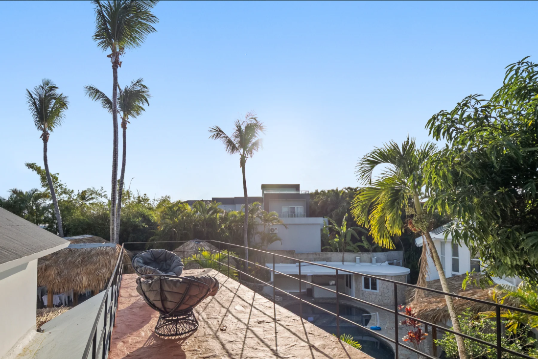 Rooftop balcony