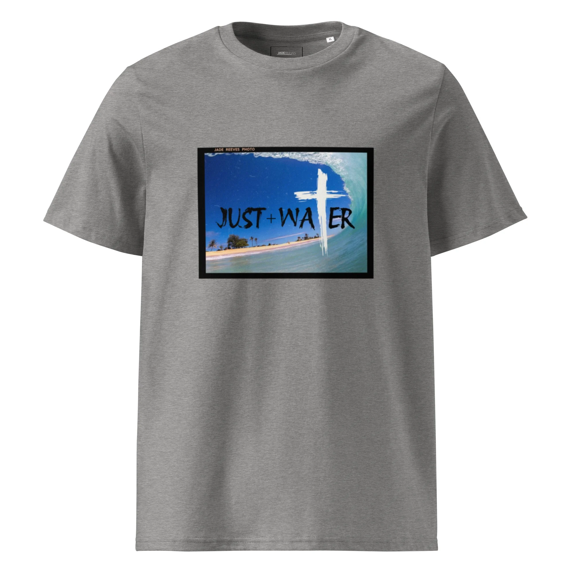 Just + Holy Water Unisex organic ribbed neck t-shirt copy