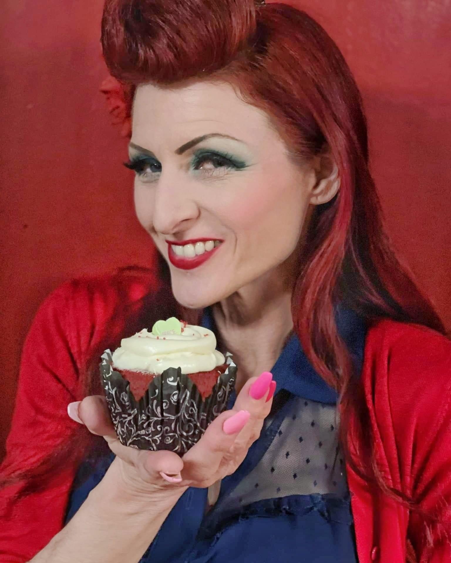 Connie Mississippi Queen Red Velvet Cupcake 2.JPG