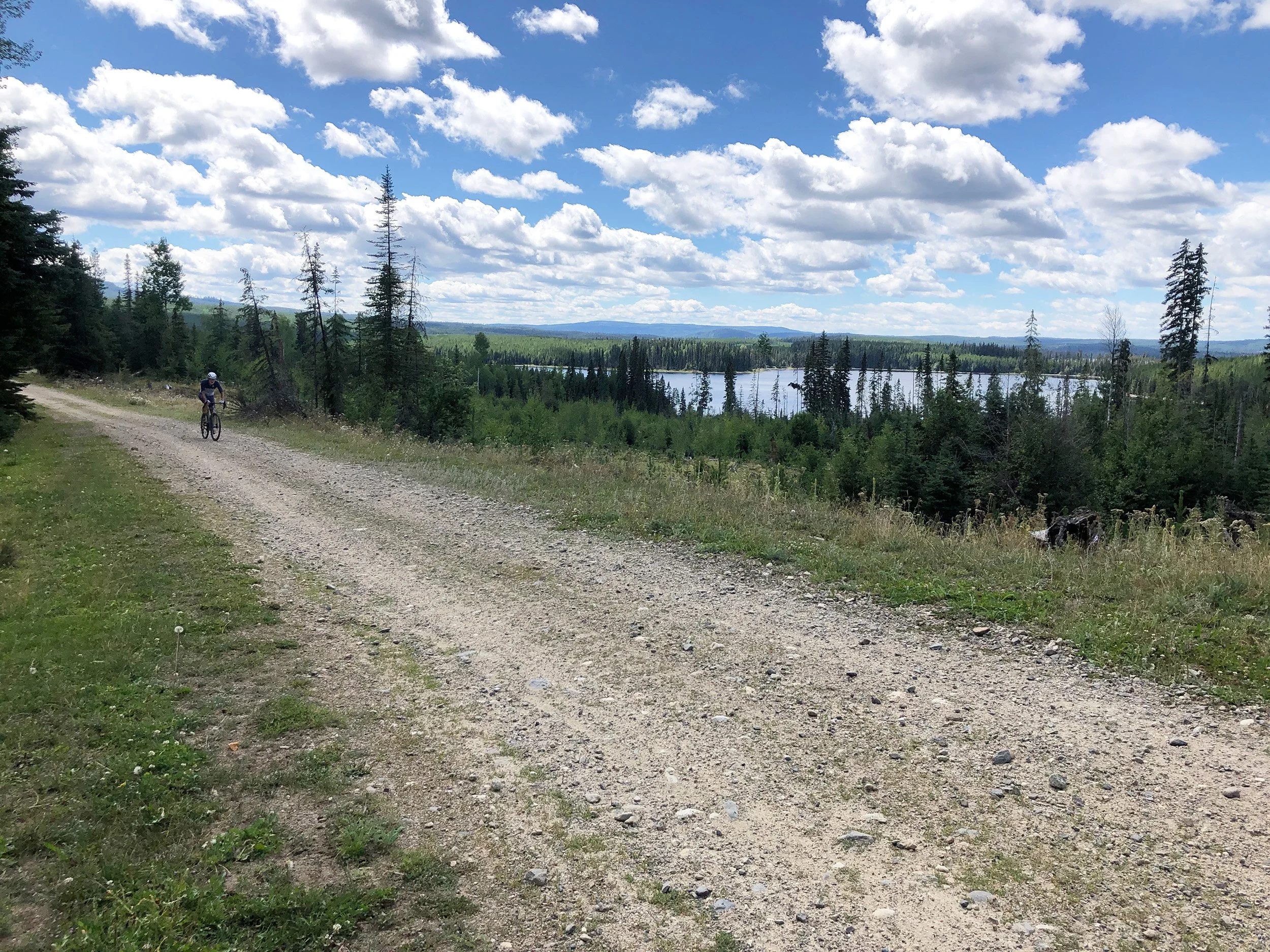 expansive Okanagan scenery with lakes and smooth gravel roads for gravel cycling