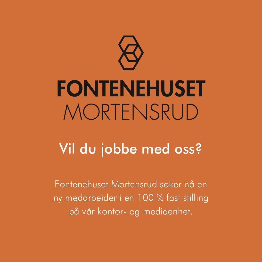 Vi p&aring; Fontenehuset Mortensrud s&oslash;ker n&aring; en ny medarbeider i en 100% fast stilling! Er du interessert i &aring; jobbe med mennesker og tror p&aring; mestring og bedret psykisk helse gjennom en arbeidsrettet hverdag? Da h&aring;per vi
