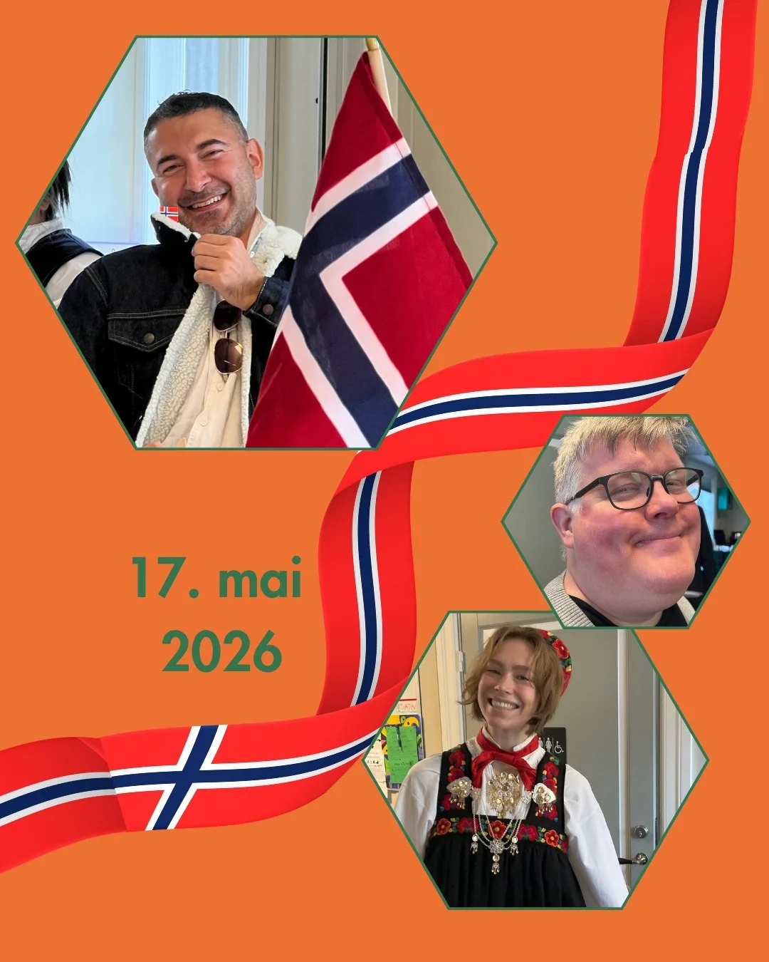Vi feirer 17. mai p&aring; huset i g&aring;r! 📷: Fredrik og Nikoline