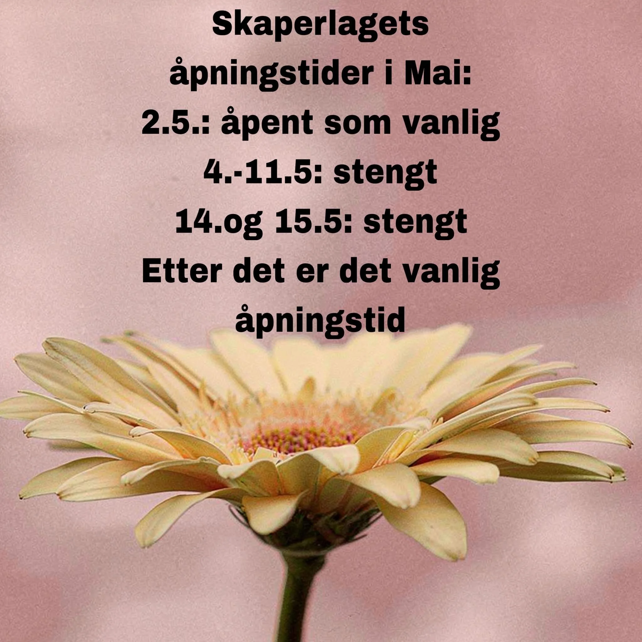 Vi skal ha litt ferie og stenger butikken noen dager i Mai ☀️#skaperlagettroms&oslash; #skaperlaget #troms&oslash;sentrum #troms&oslash;skaperlag