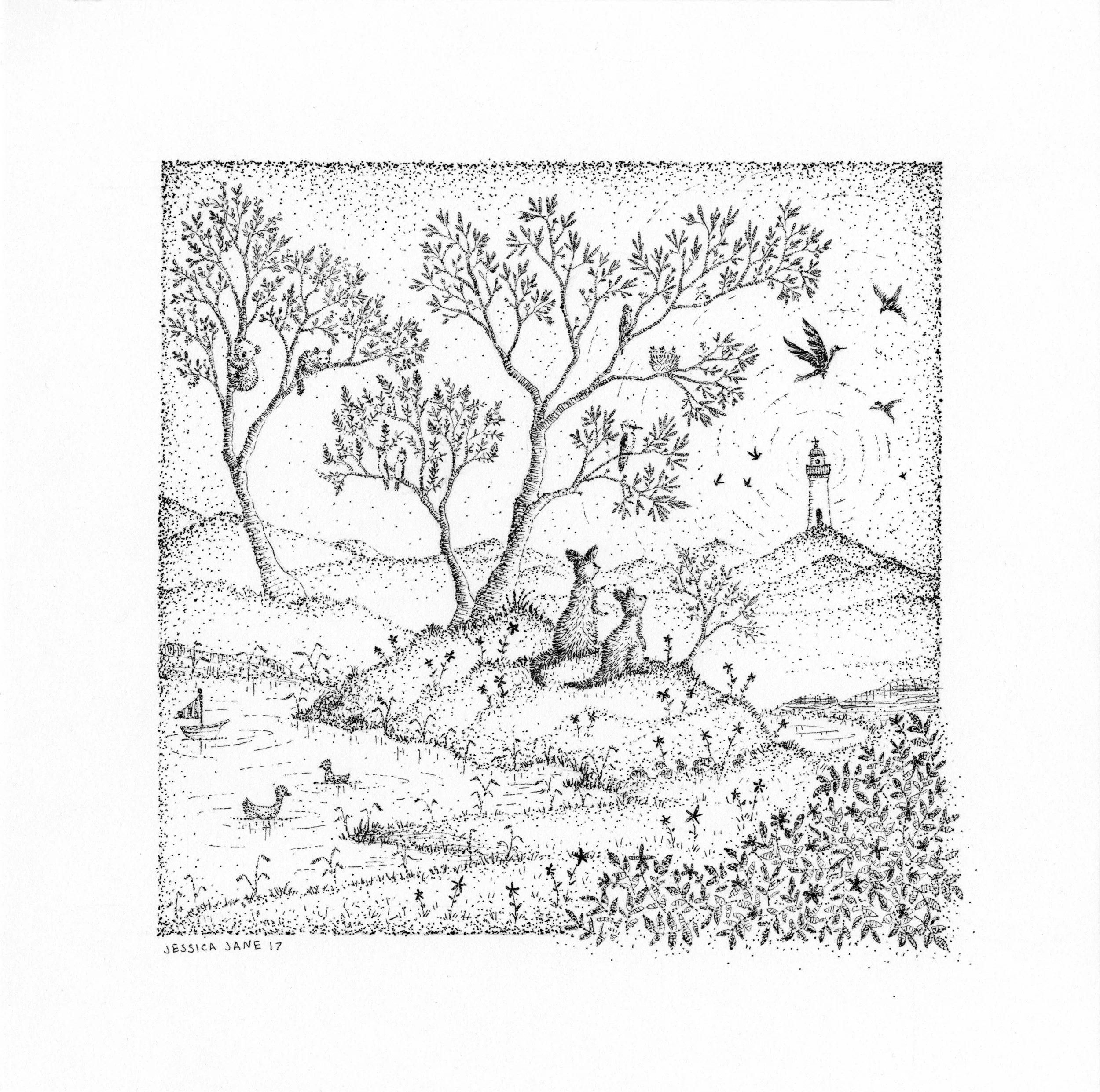 LOOKING AT THE LIGHTHOUSE