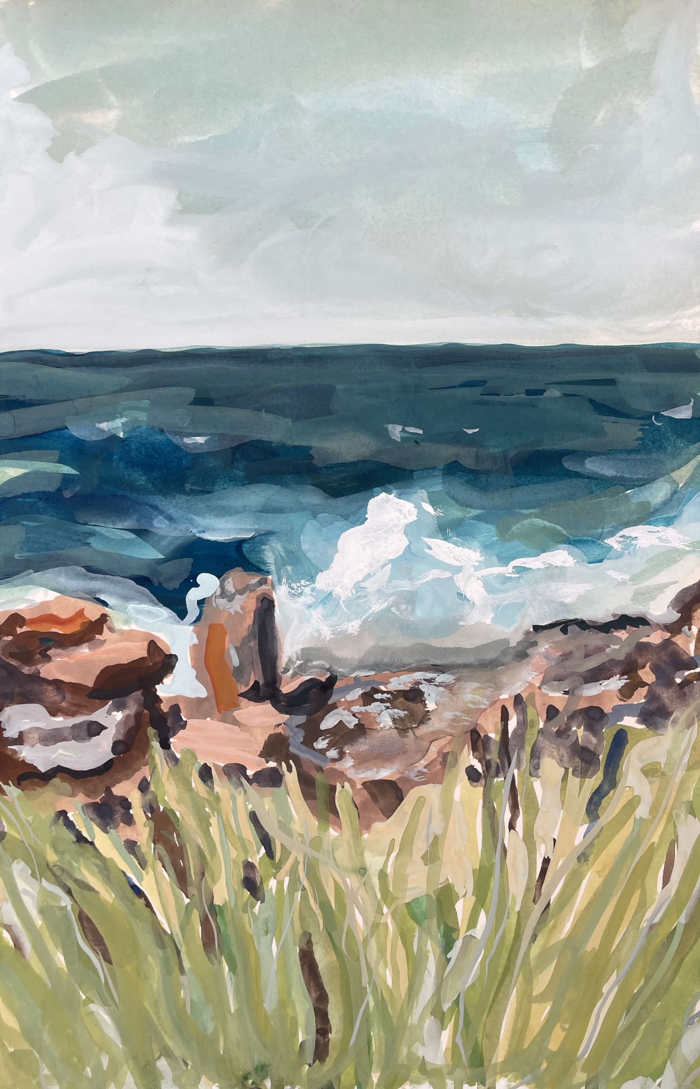 The sea is to be seen