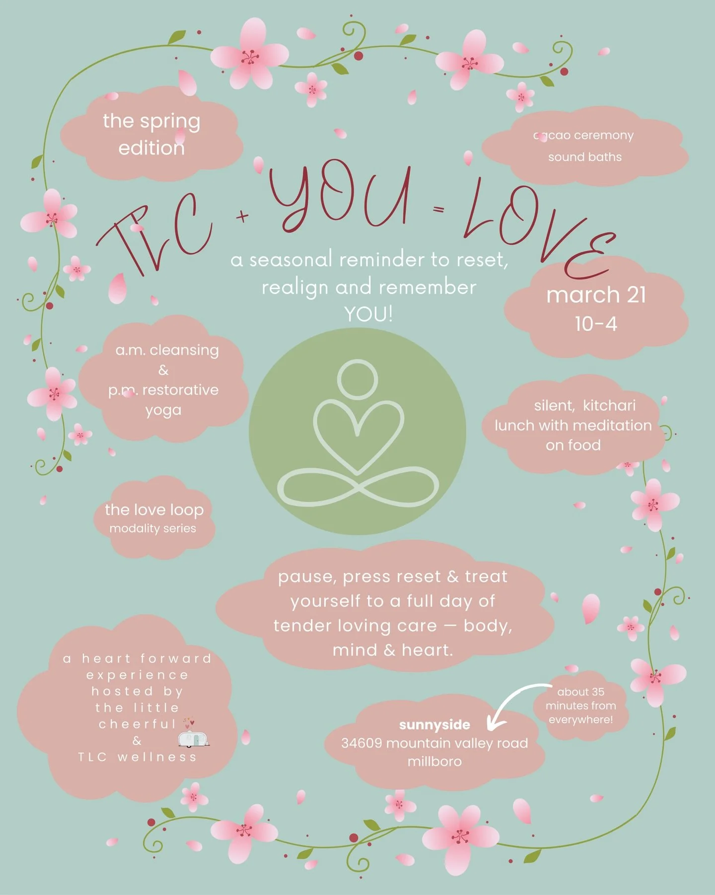 lovers&hellip; did you know that spring asks us to soften, open and gently plant the intentions we&rsquo;ve been holding through the winter? introducing: 🌸 tlc + you = love 🌸 a cozy spring equinox self-care retreat designed to realign your body, mi