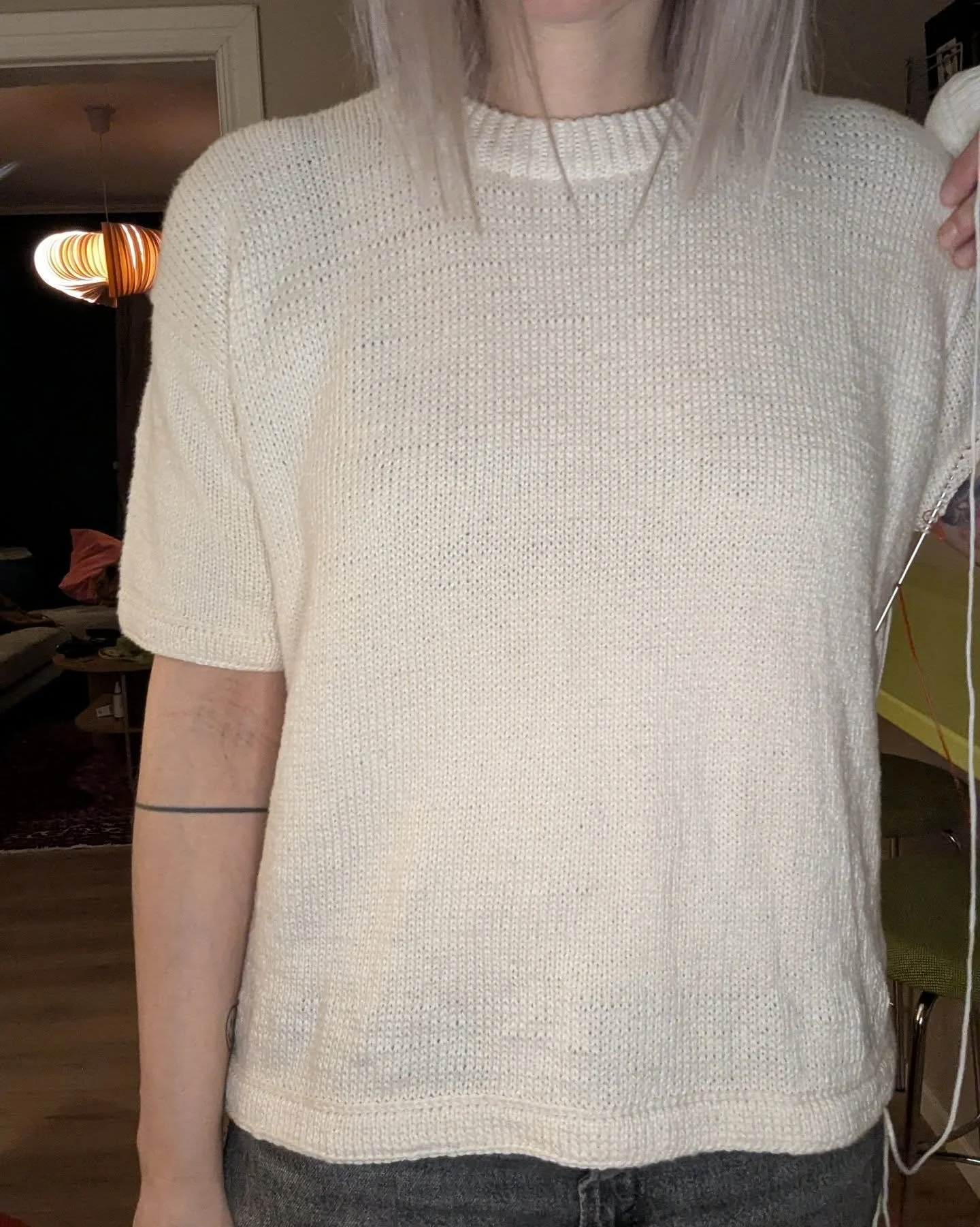 A white version of #thematcheduptee knit in Norma from @langyarns_nordic

Do you knit your basics? 

#notorious_knitter 
#knitweardesigner 
#contemporaryknitwear 
#knittedbasics