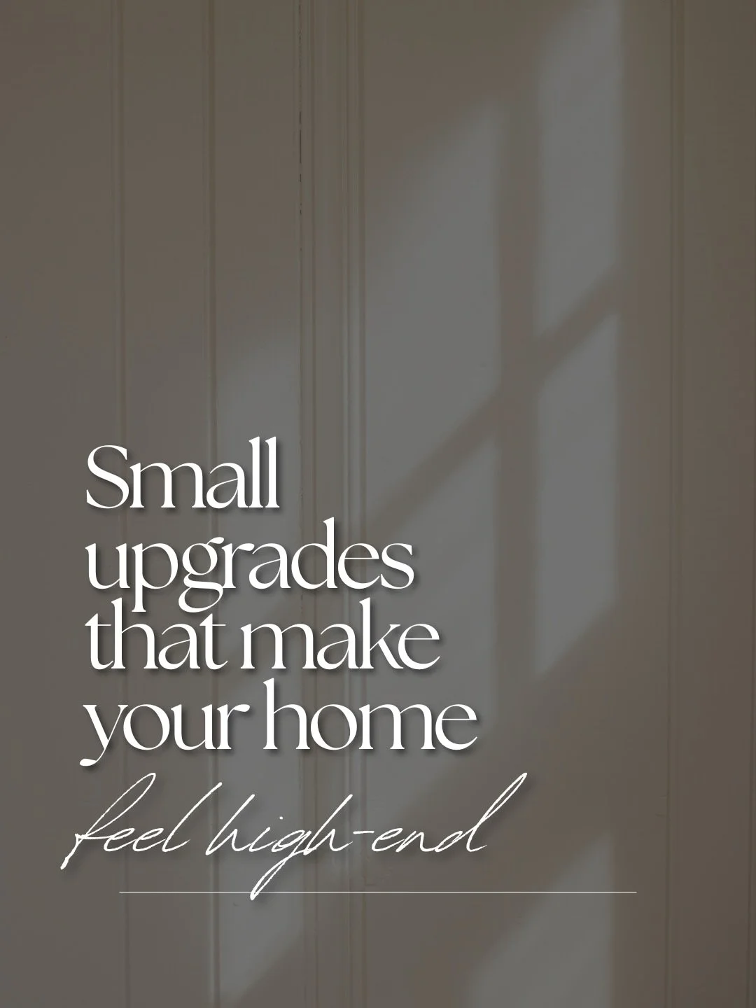 Save this if you want your home to feel more high-end without a full renovation ✨

It&rsquo;s never about spending more, it&rsquo;s about choosing better. The right lighting, a few intentional swaps, and a little editing can completely change how you