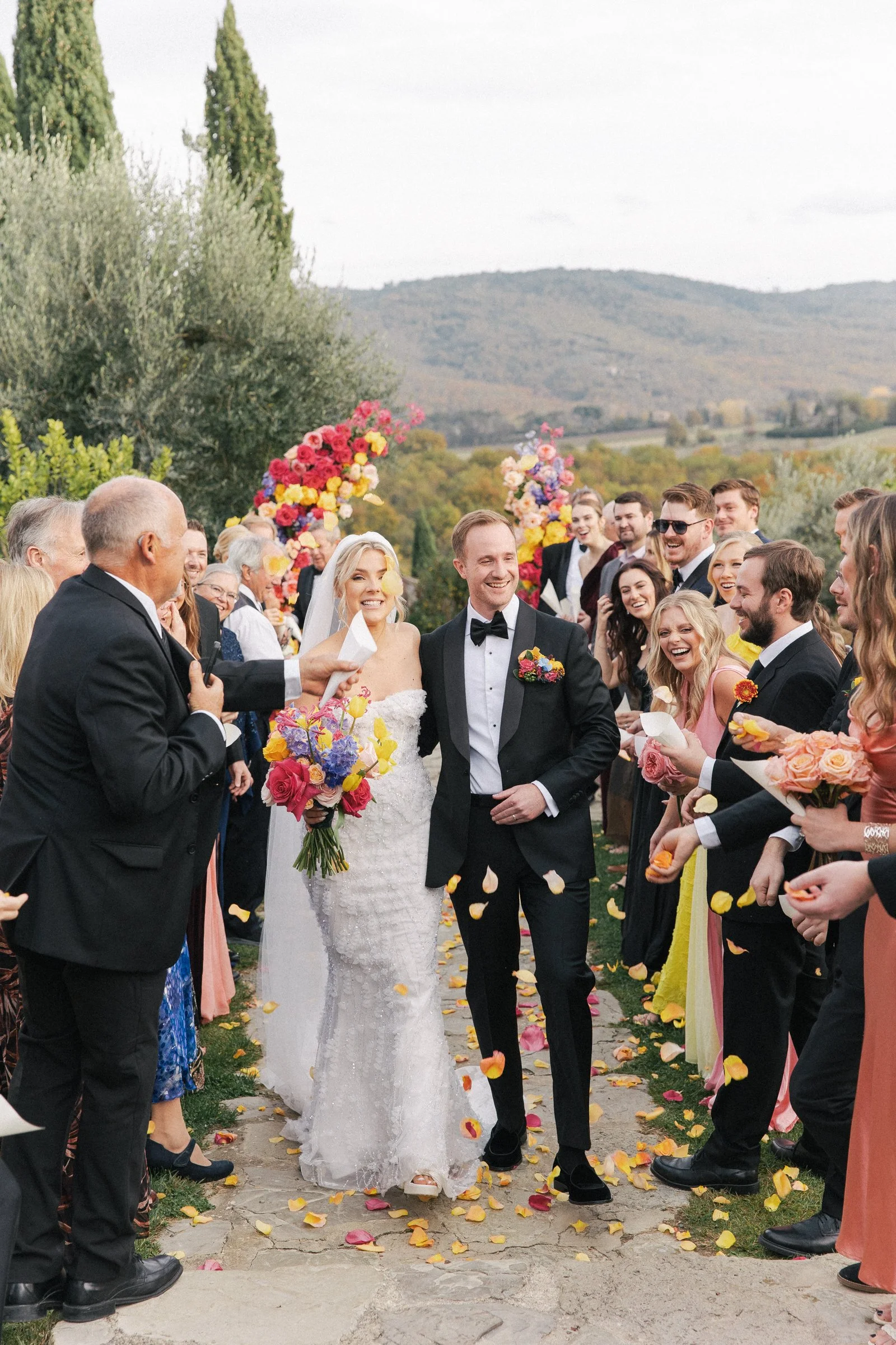  INTIMATE WEDDING IN the rolling hills of tuscany