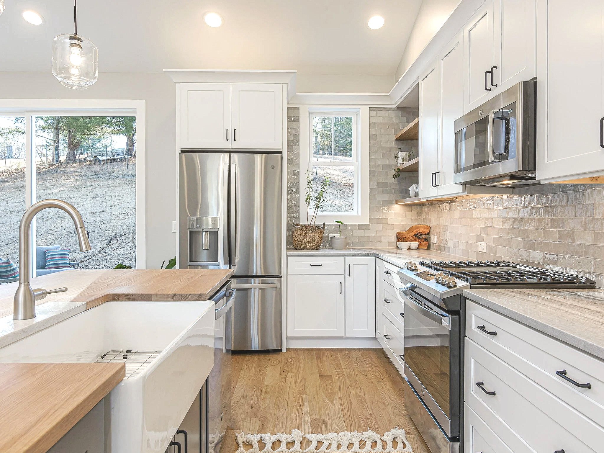 Large home built by custom home builder Plumb Level Square in Leicester, North Carolina