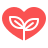Een hart met bloemmotief.