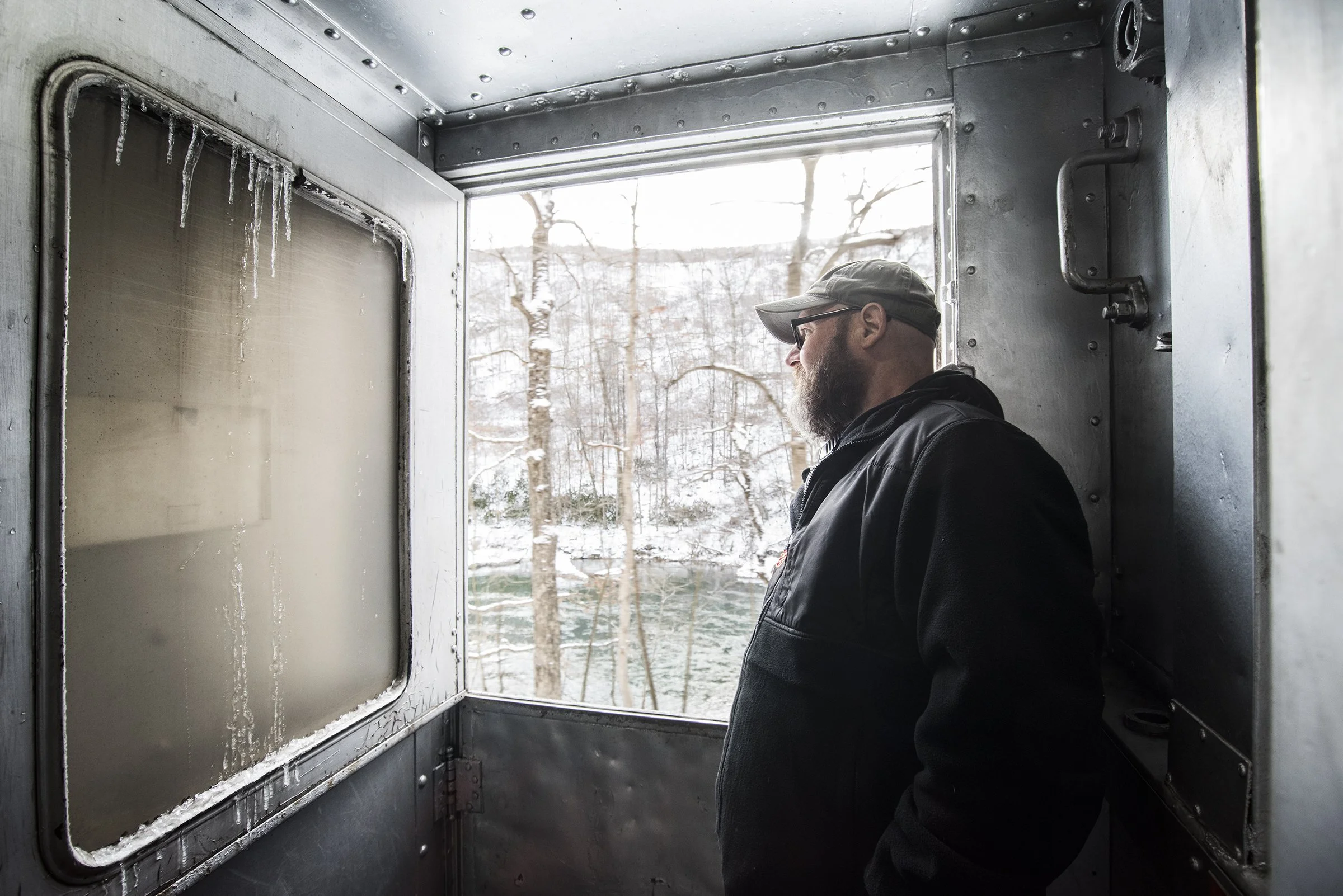 Ulysses Adkins takes a moment to enjoy the beauty and serenity of the remote ride 