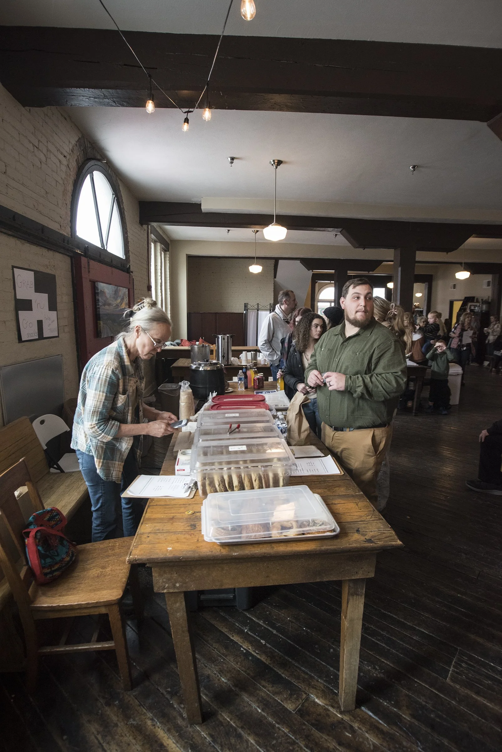 Last opportunity to buy a tasty snack to bring along from the Belington Bakery located inside The Golden Rule