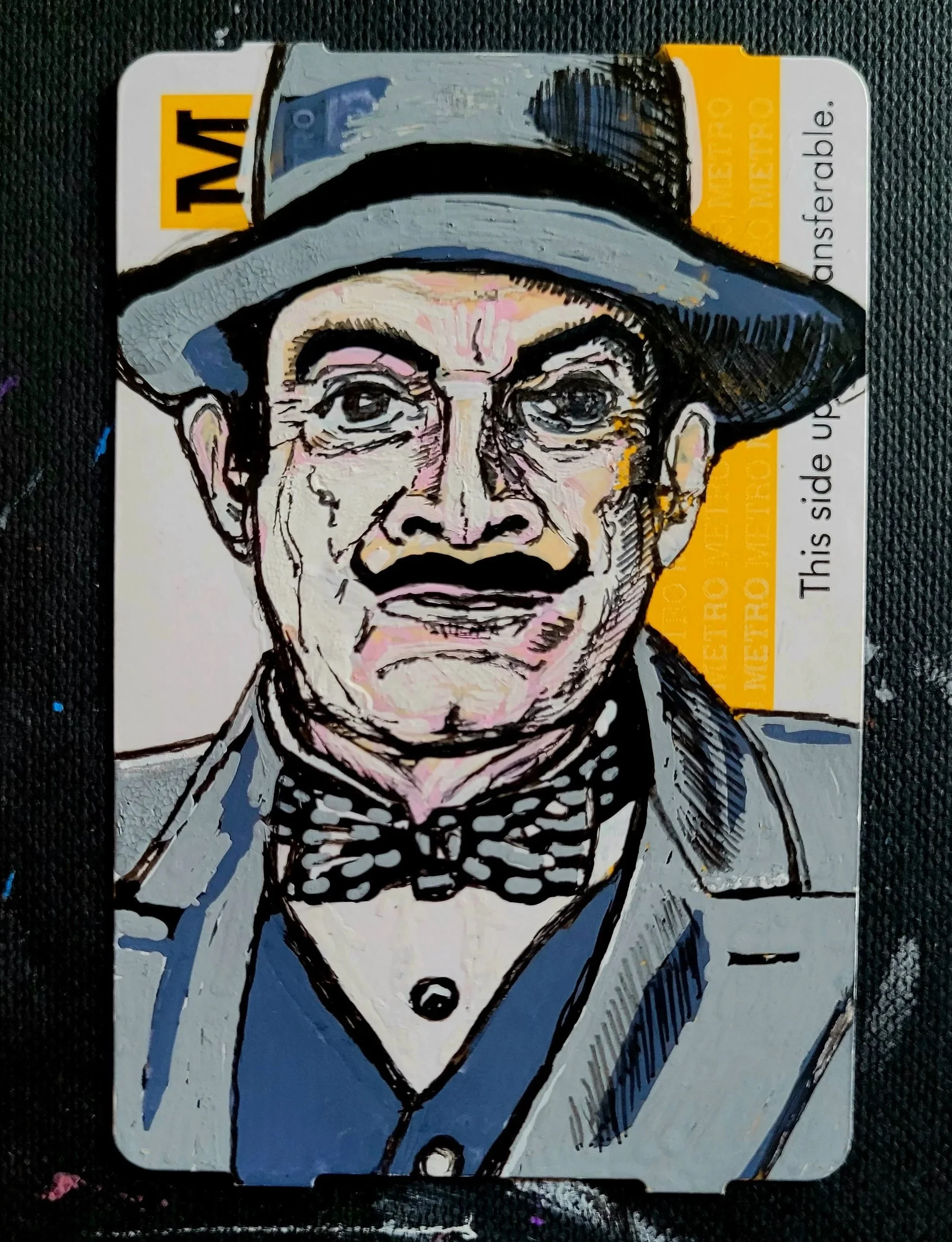 Tyne & Wear Metro ticket 'Hercule Poirot'