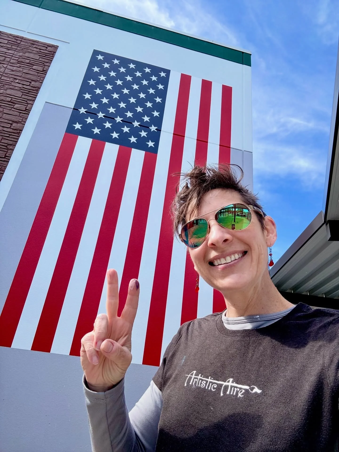 As an artist, I&rsquo;ve had the privilege of painting symbols that represent pride, freedom, and community &mdash; but this weekend means so much more than a flag on a wall. 🇺🇸

Memorial Day is a time to honor the courageous men and women who gave