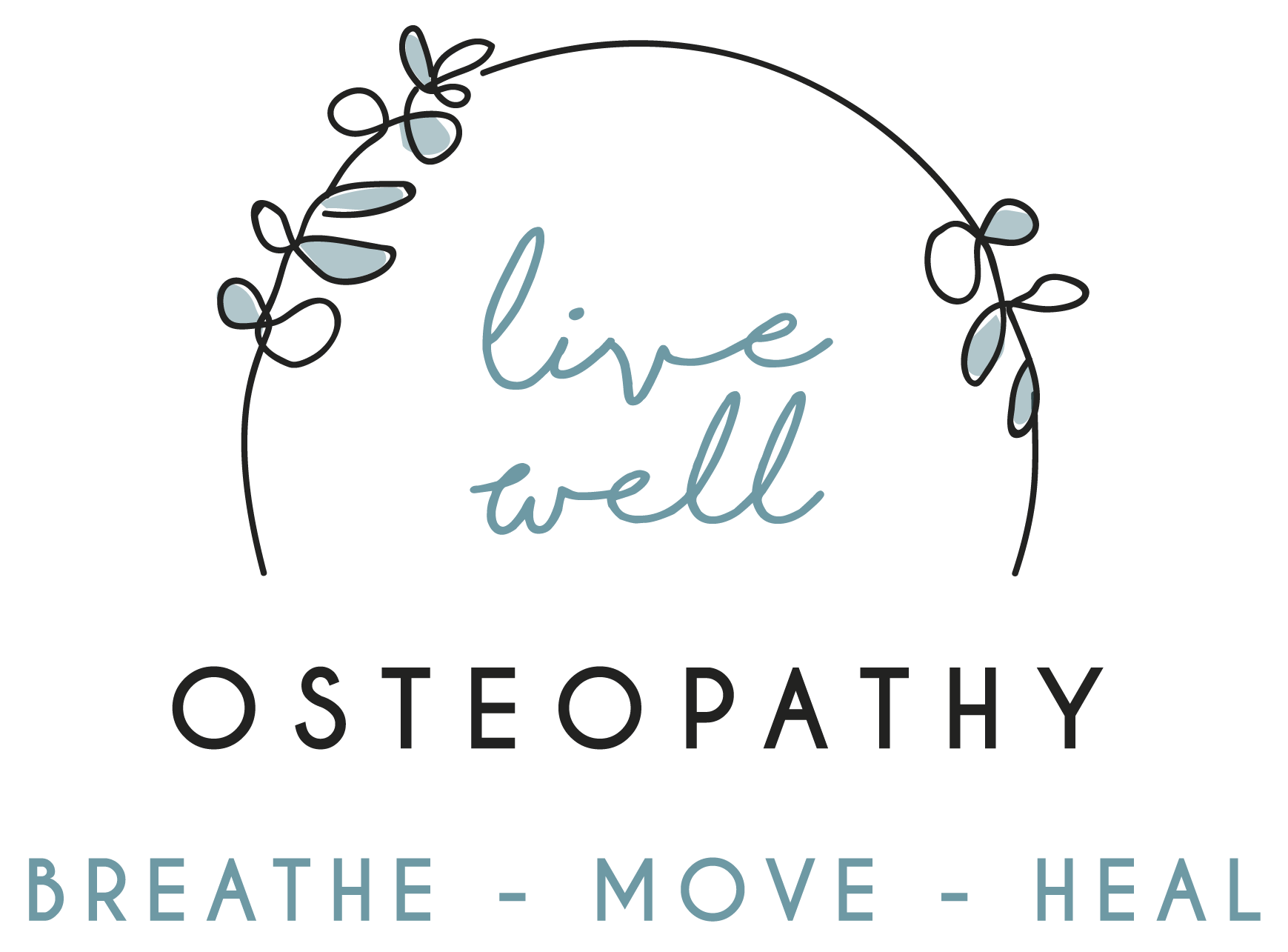 The Live Well Osteopathy Logo