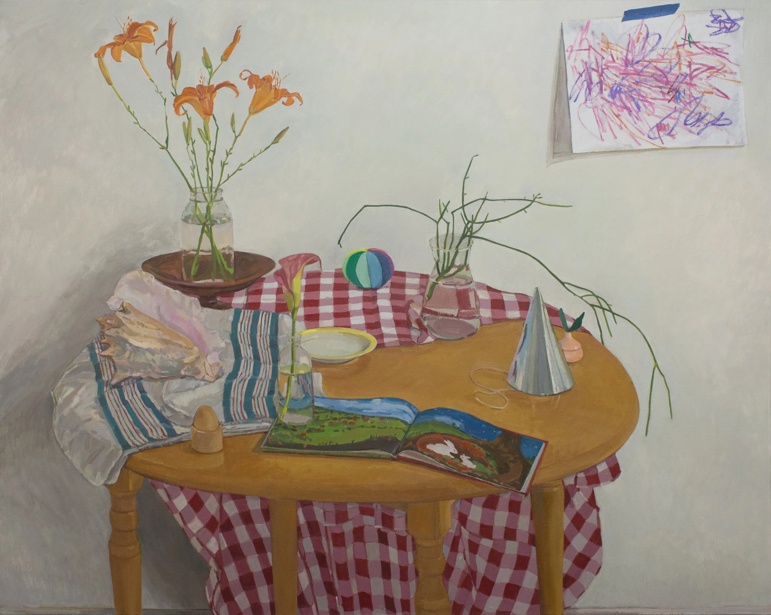 Still Life with Bunnies by Christina Renfer Vogel