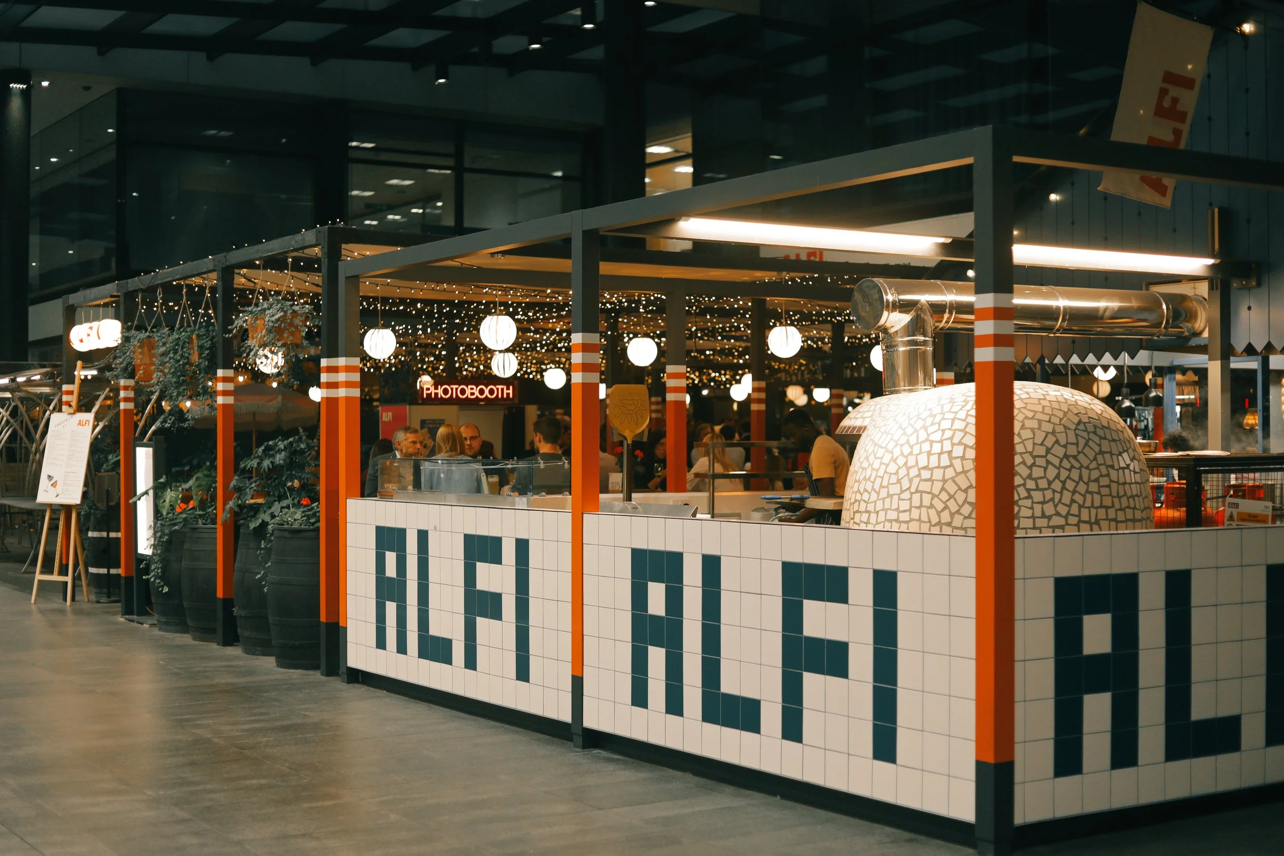 Event space in Central East London - ALFI Italian Restaurant in Spitalfields Market, London.jpg