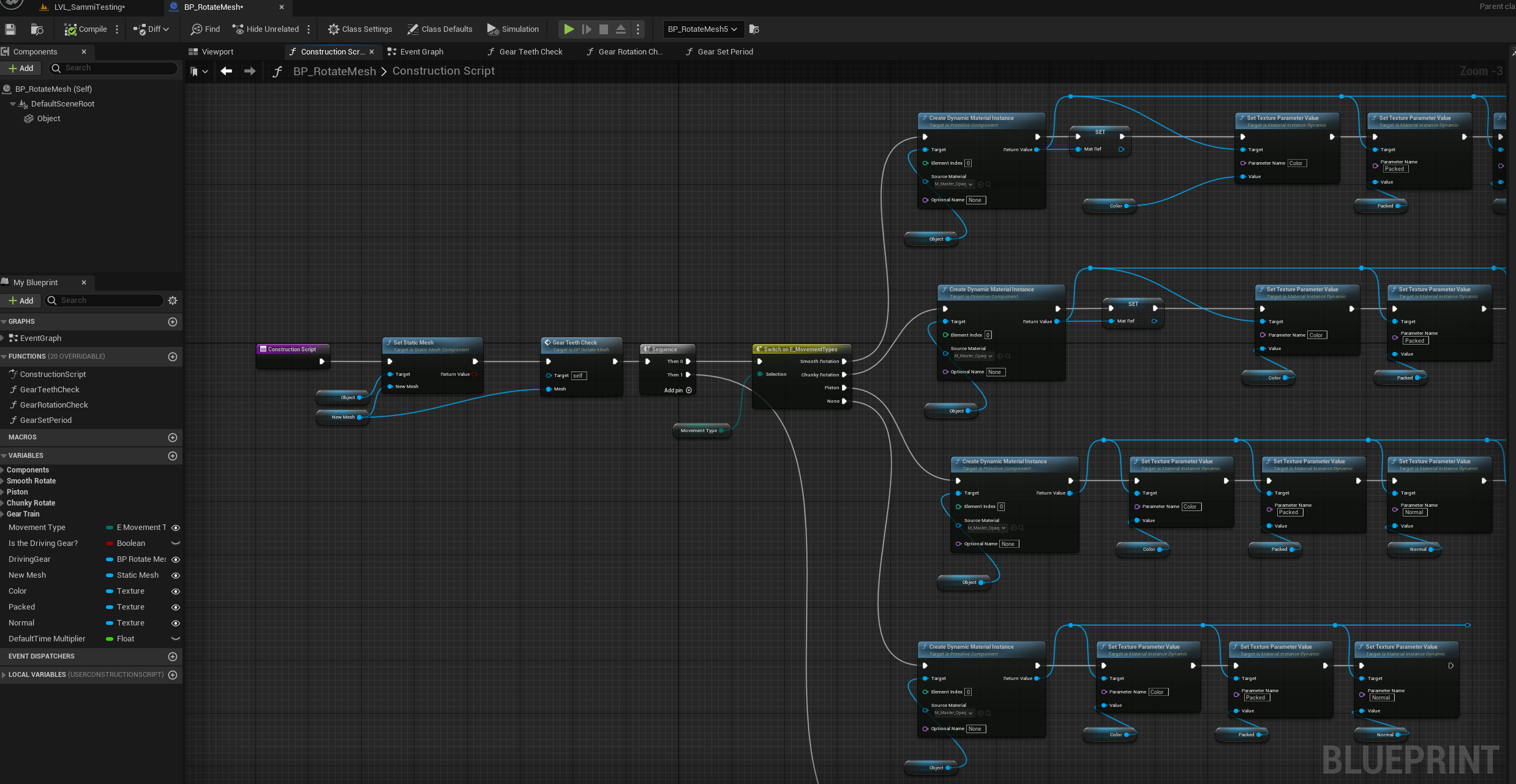 Construction script for the Gear and Piston BP Tool. Determines movement based on public enumerator.