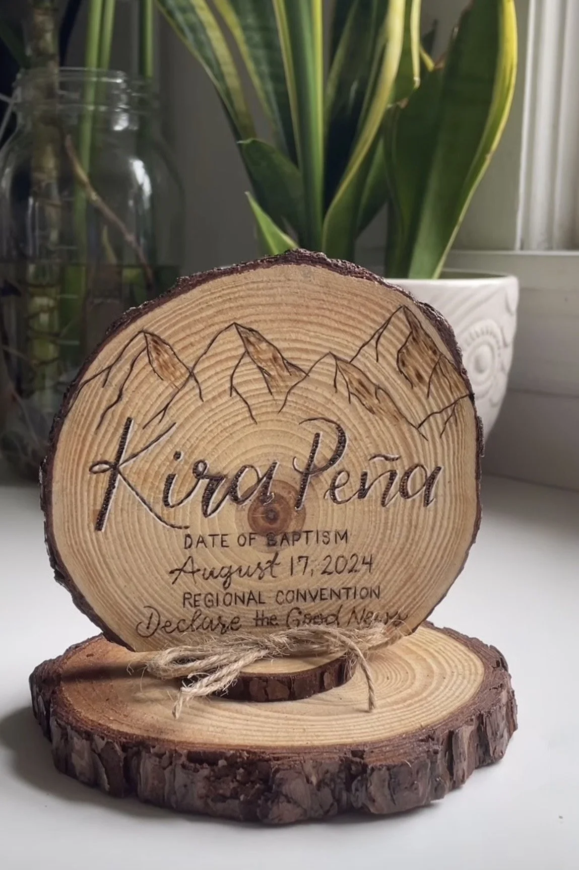 Pine Commemorative Plaque