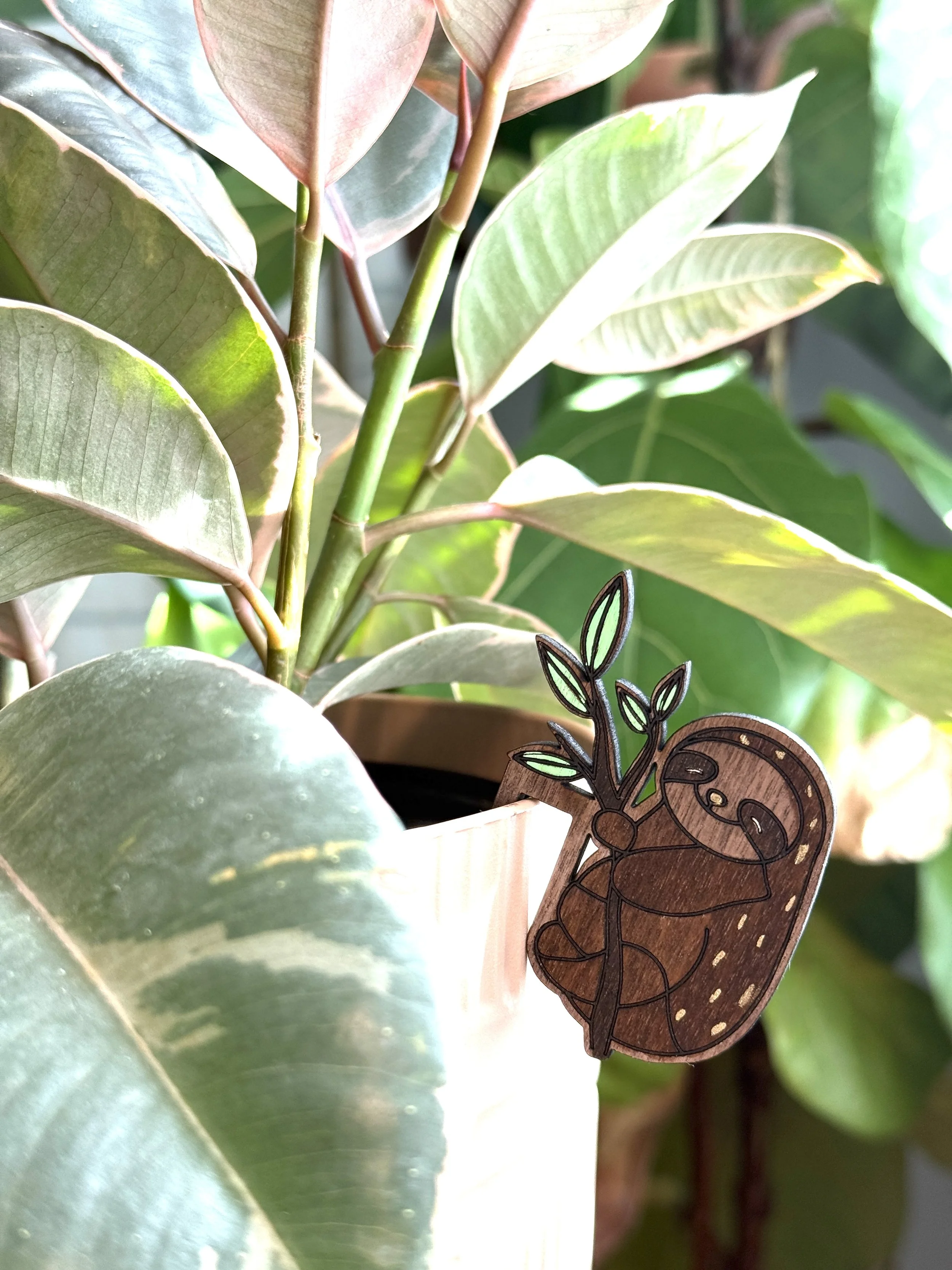 Sleepy Sloth Pot Percher