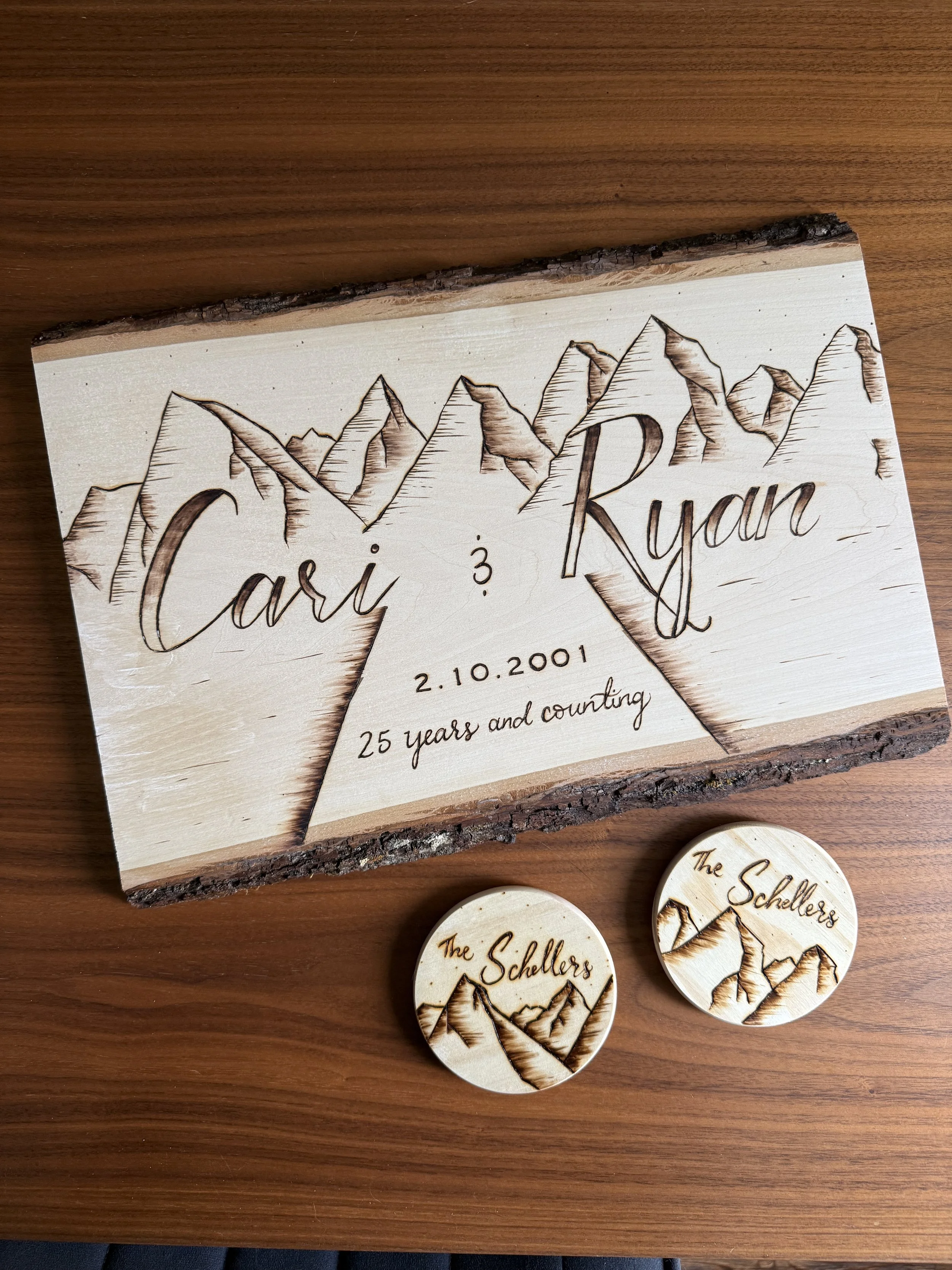 Mountainscape Family Plank Set