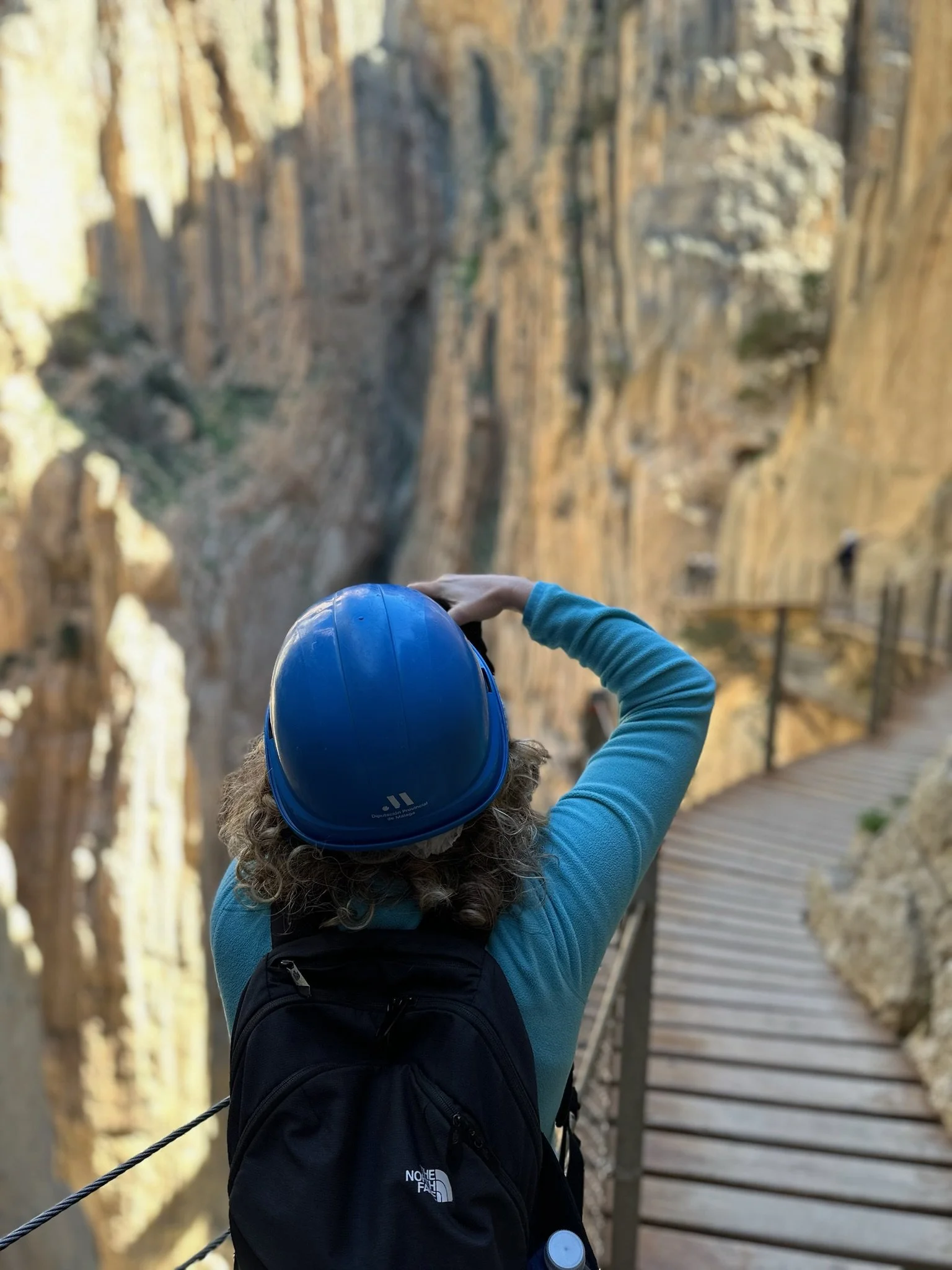 Hiking Caminito del Rey Spain cliffs