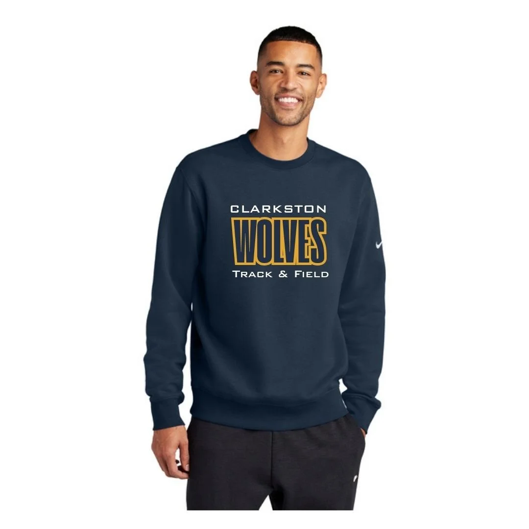 NKFD9863 Nike Club Fleece Sleeve Swoosh Crew