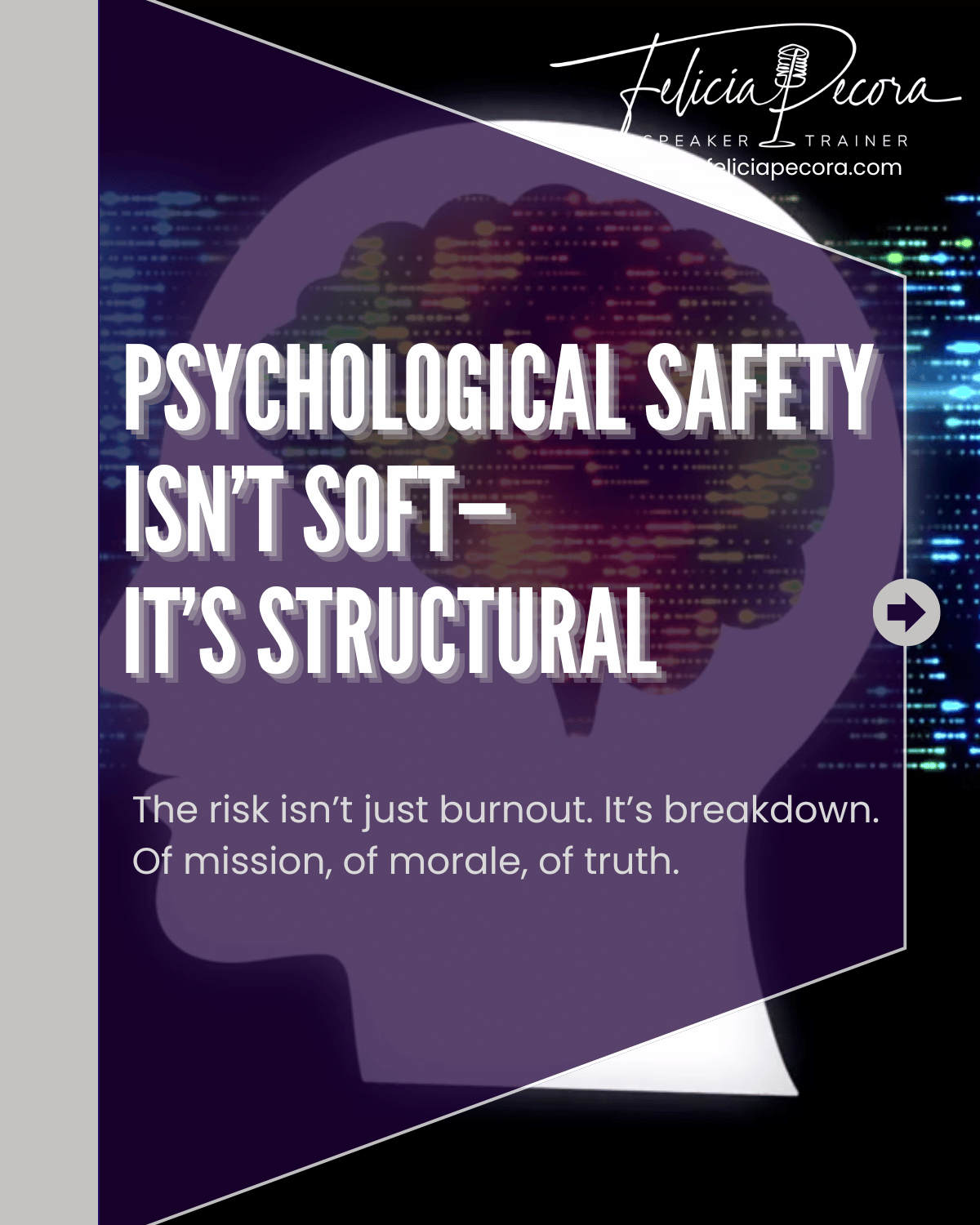 PSYCHOLOGICAL SAFETY ISN’T SOFT - IT’S STRUCTURAL